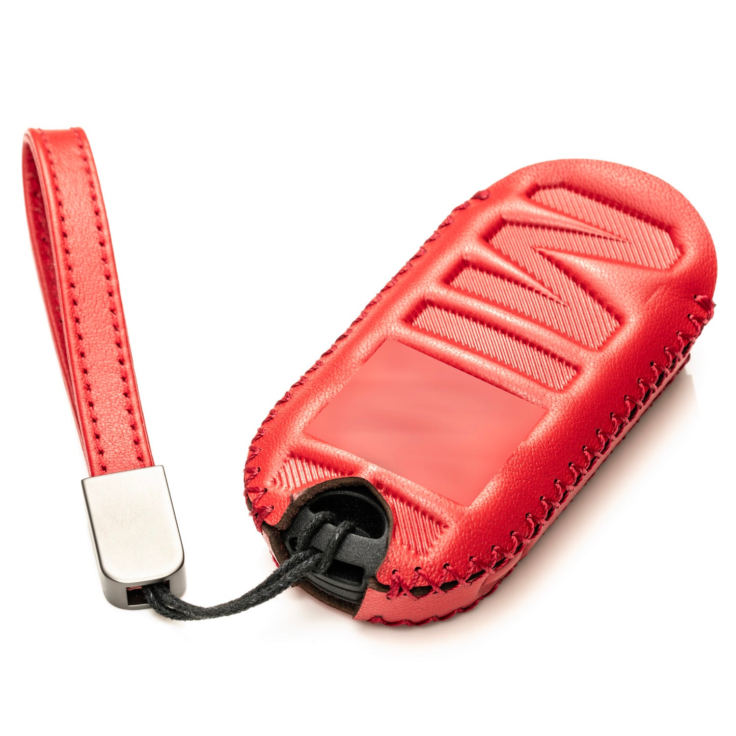 Vitodeco Genuine Leather Smart Key Fob Cover Compatible with Mini Countryman S ALL4, Countryman SE ALL4, Cooper 2 Door, Cooper S 4 Door, Convertible, 4-Button