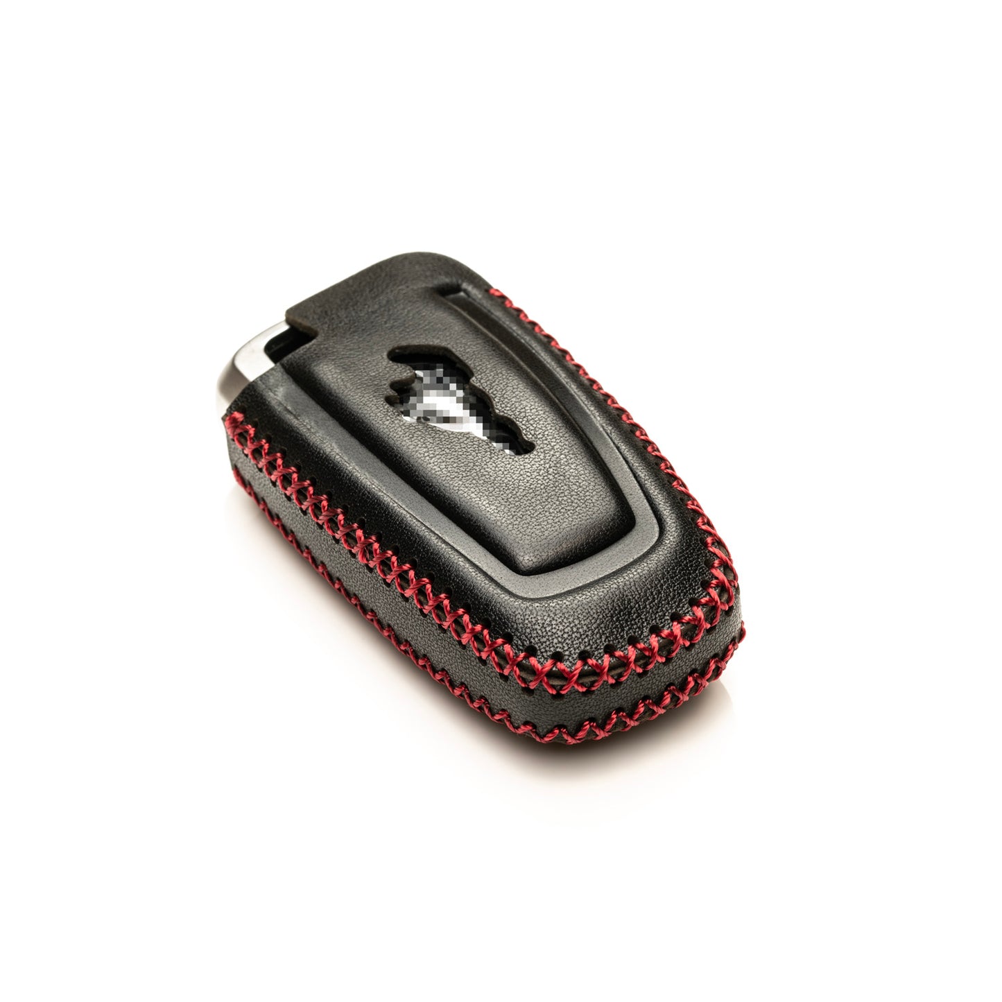 Vitodeco Genuine Leather Smart Key Fob Case Compatible with Ford Mustang 2018-2025, Ford Mustang Mach-E 2021-2025, 5-Button