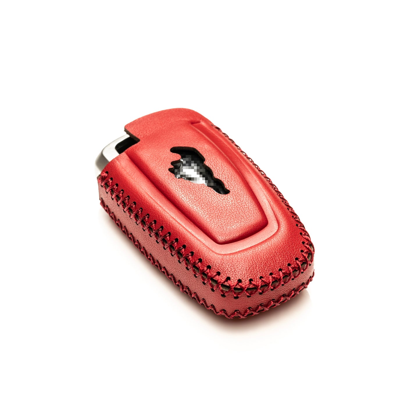 Vitodeco Genuine Leather Smart Key Fob Case Compatible with Ford Mustang 2018-2025, Ford Mustang Mach-E 2021-2025, 5-Button