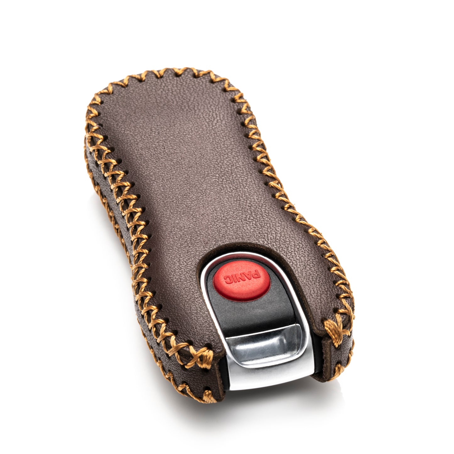 Vitodeco Leather Key Fob Case Compatible for 2020-2025 Porsche Cayenne, Macan, Panamera, 718, 911, 3-Button