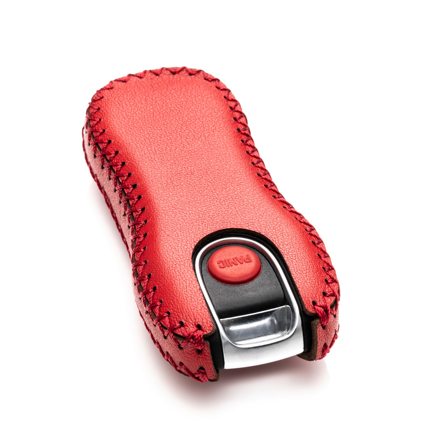 Vitodeco Leather Key Fob Case Compatible for 2020-2025 Porsche Cayenne, Macan, Panamera, 718, 911, 3-Button