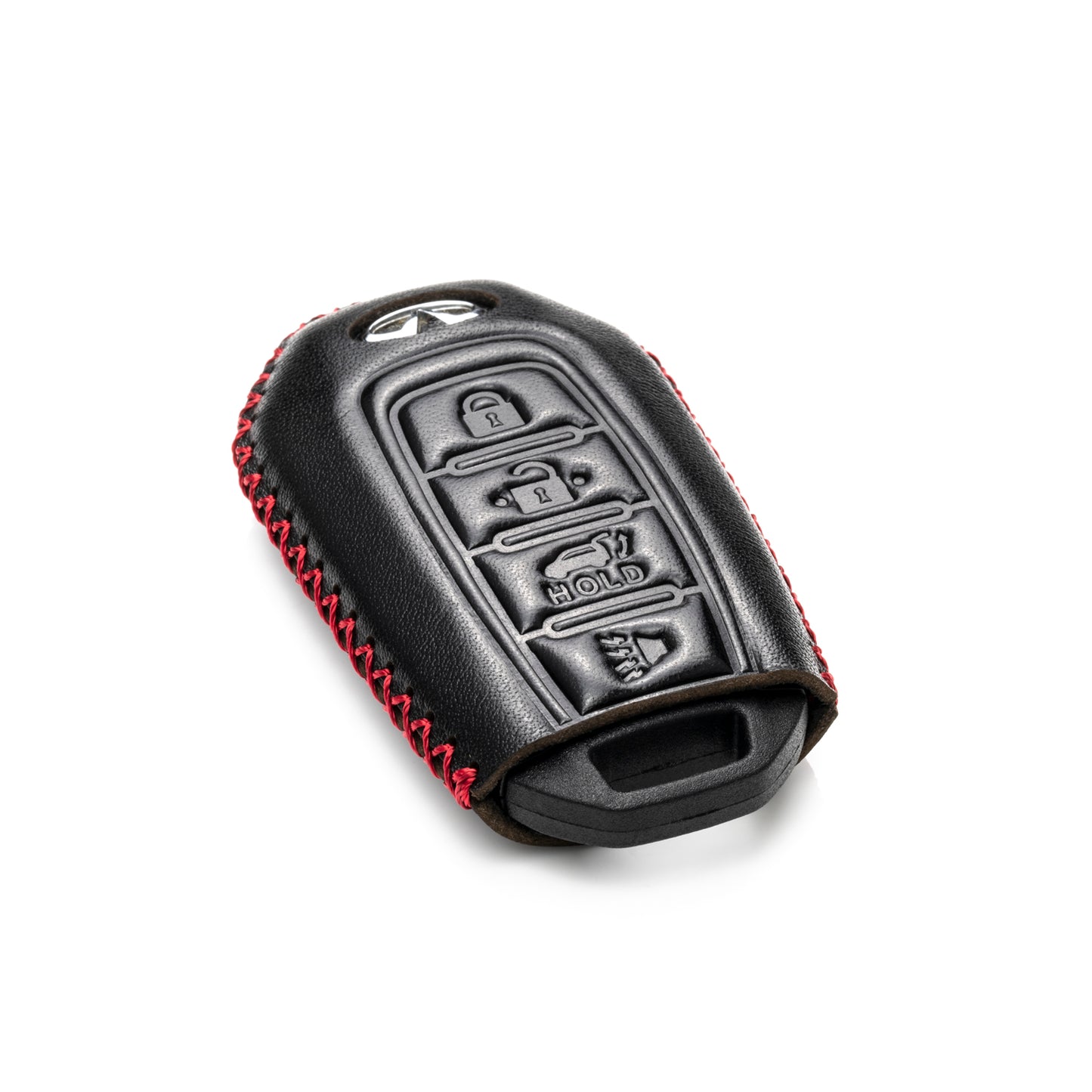 Vitodeco Leather Key Fob Case Compatible for 2018-2025 Infiniti QX60, QX50, 2022-2023 Infiniti Q50, Q60, 2023-2025 Infiniti QX55, 4-Button