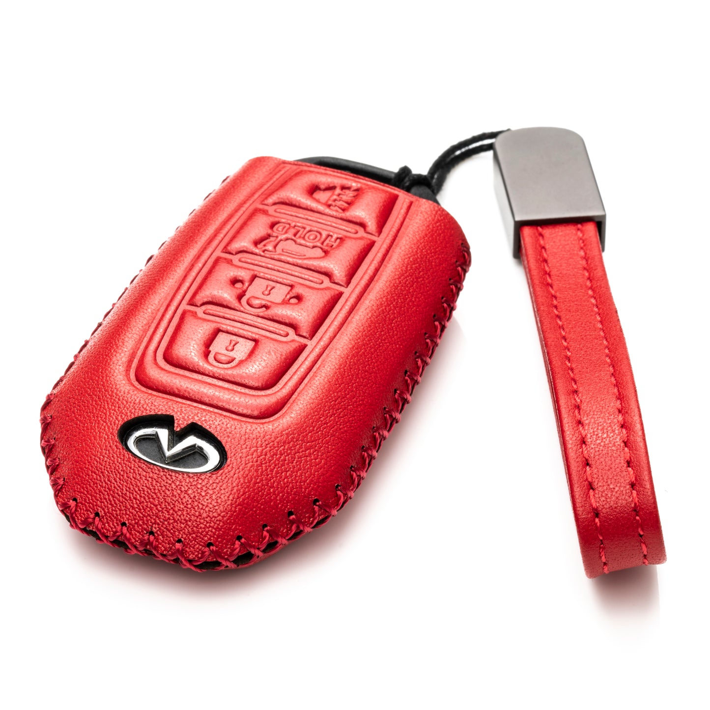 Vitodeco Leather Key Fob Case Compatible for 2018-2025 Infiniti QX60, QX50, 2022-2023 Infiniti Q50, Q60, 2023-2025 Infiniti QX55, 4-Button