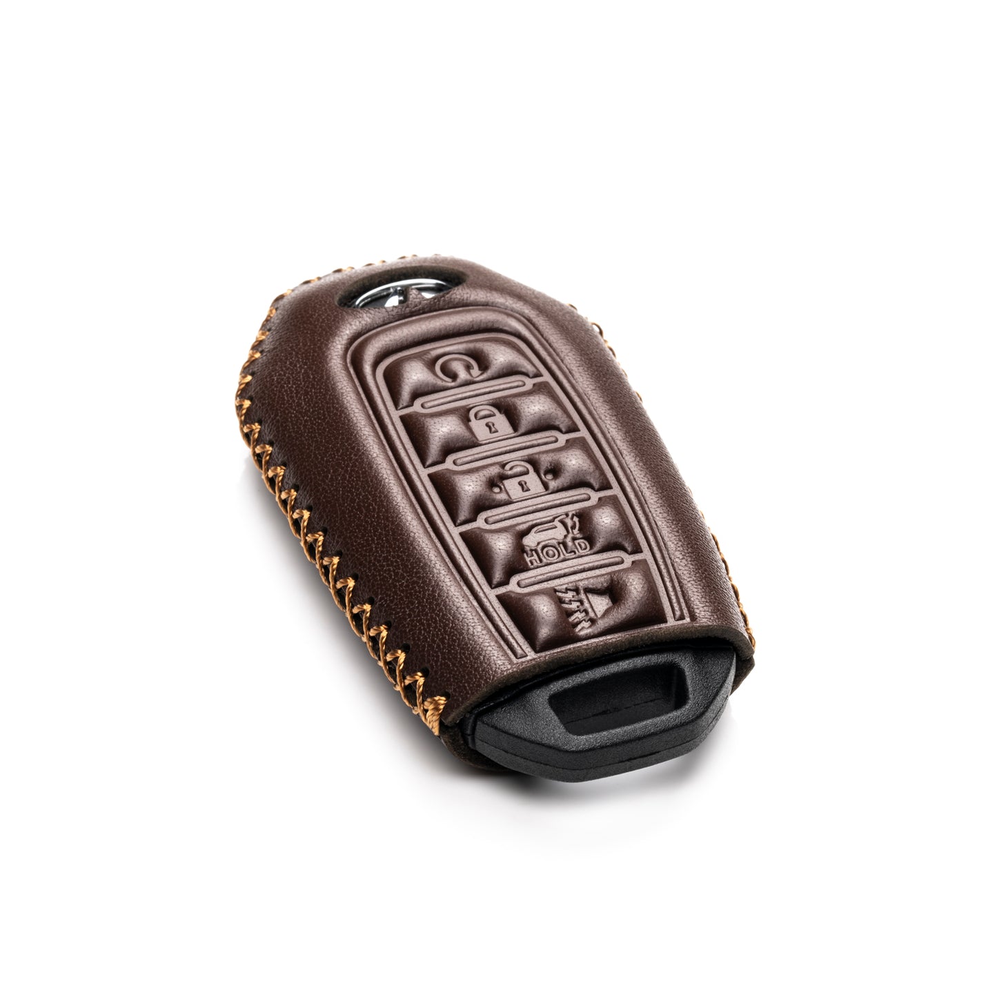 Vitodeco Leather Key Fob Case Compatible for 2018-2024 Infiniti QX60, QX50, 2022-2024 Infiniti Q50, Q60, 2023-2024 Infiniti QX55, 5-Button