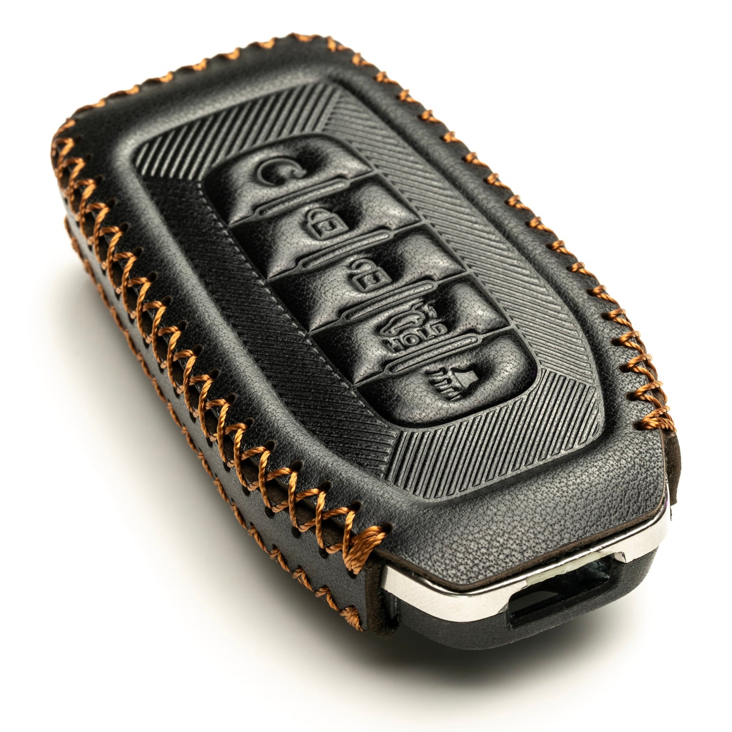 Vitodeco Leather Key Fob Cover Case Protector Compatible with Infiniti QX80, 5-Button