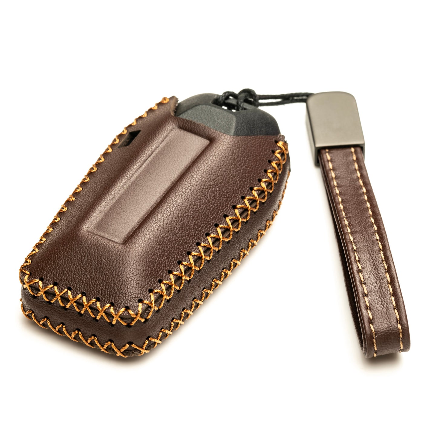 Vitodeco Leather Key Fob Cover Case Protector Compatible with Infiniti QX80, 5-Button