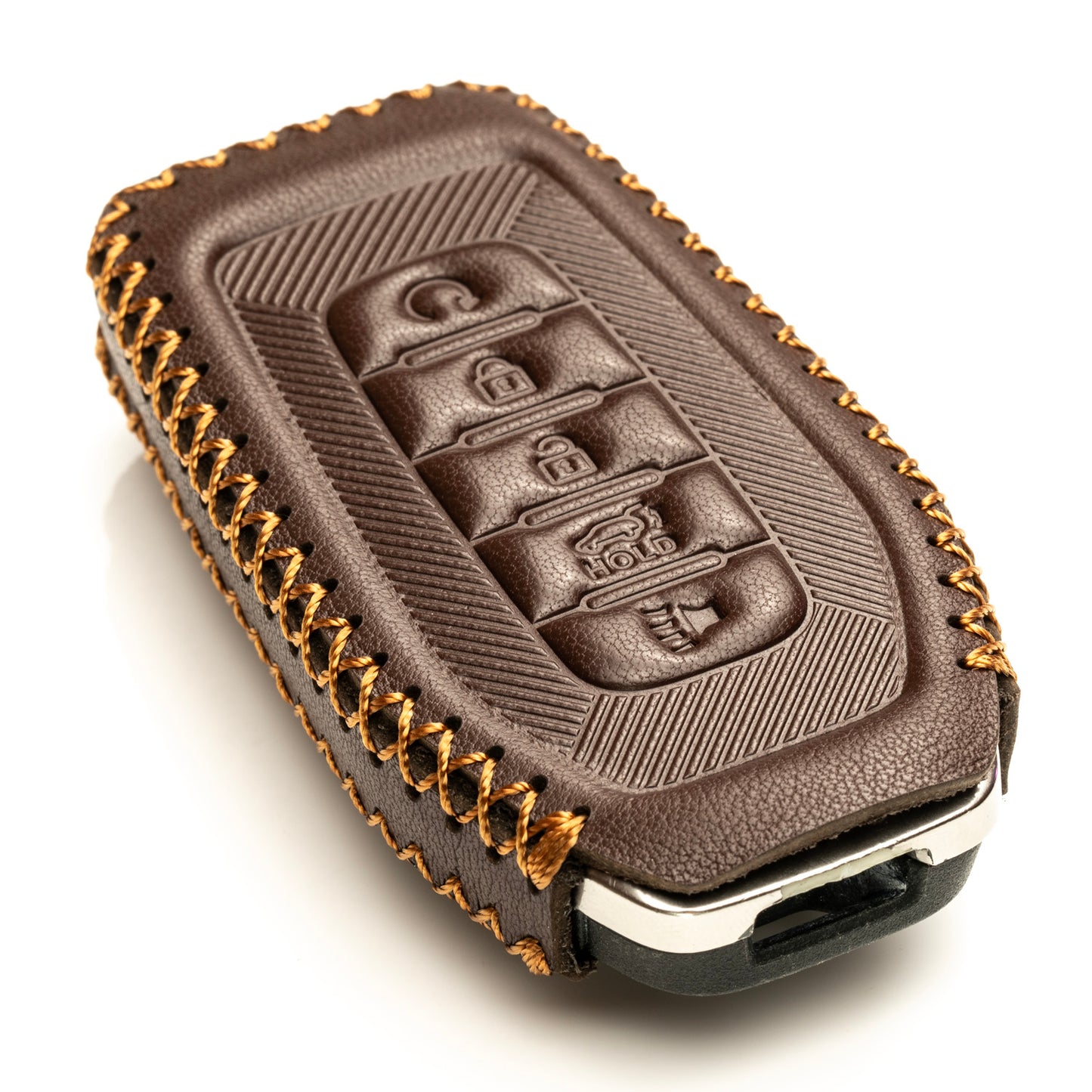 Vitodeco Leather Key Fob Cover Case Protector Compatible with Infiniti QX80, 5-Button