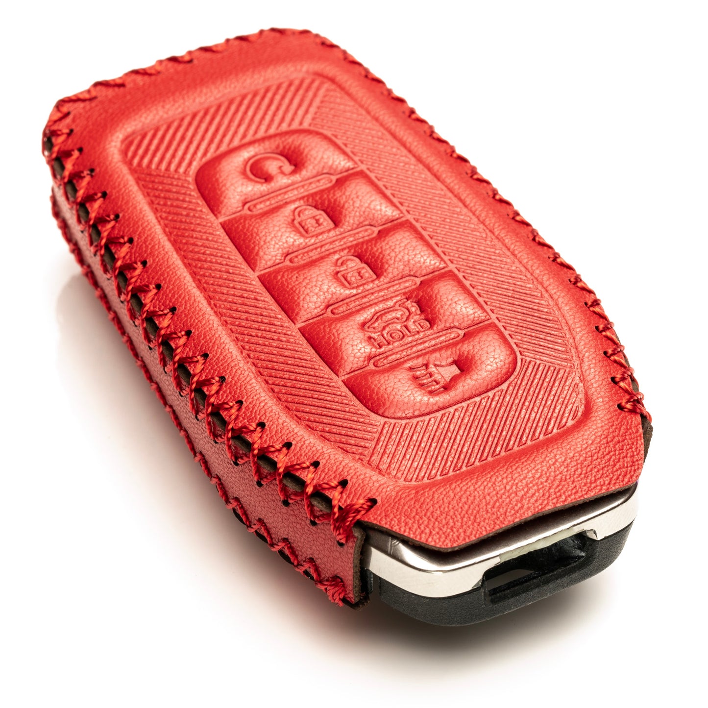 Vitodeco Leather Key Fob Cover Case Protector Compatible with Infiniti QX80, 5-Button