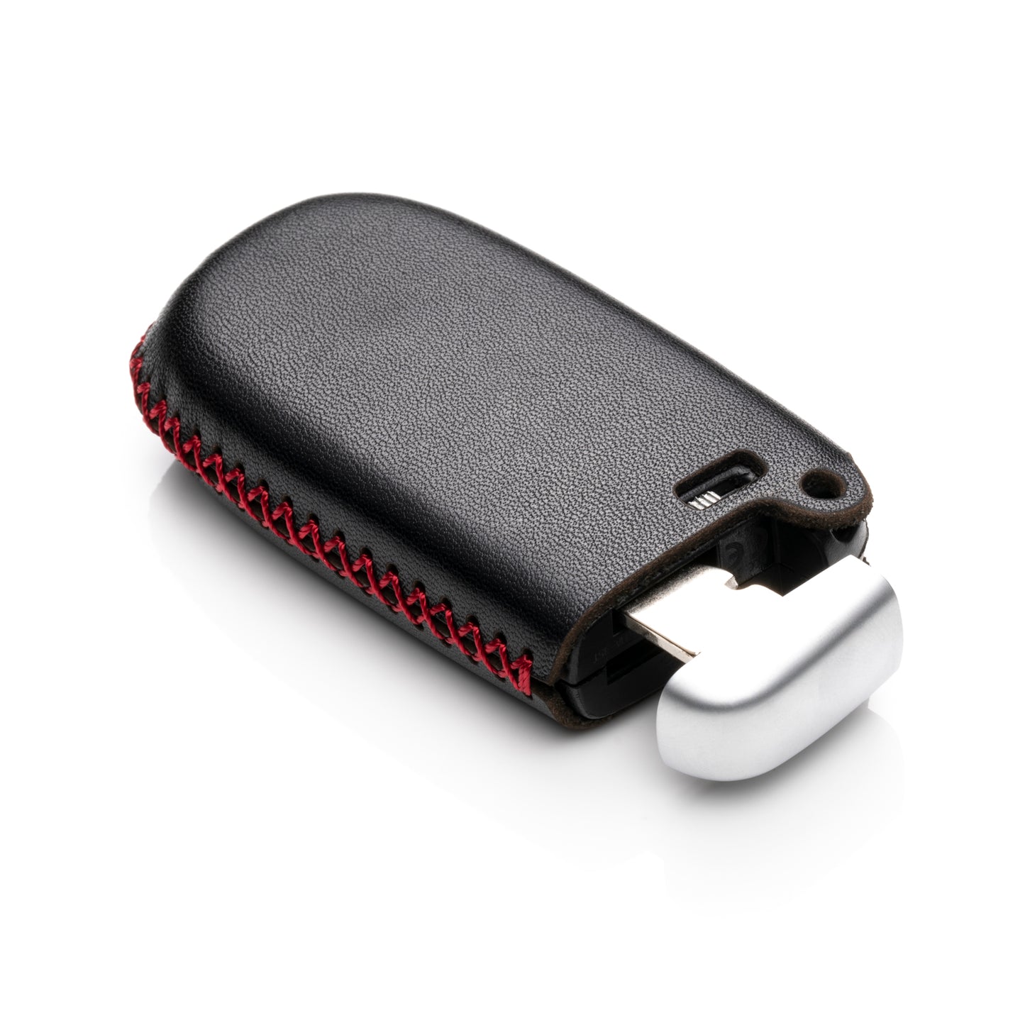 Vitodeco Leather Key Fob Case Compatible for 2014-2018 Jeep Cherokee, 2013-2017 Ram 1500, 2500, 3500, 5-Button