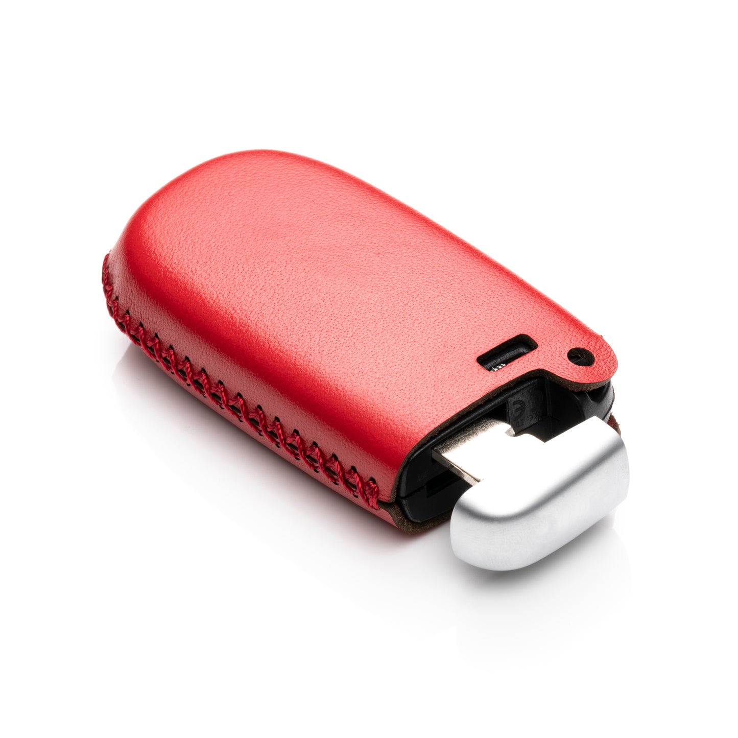 Vitodeco Leather Key Fob Case Compatible for 2014-2018 Jeep Cherokee, 2013-2017 Ram 1500, 2500, 3500, 5-Button