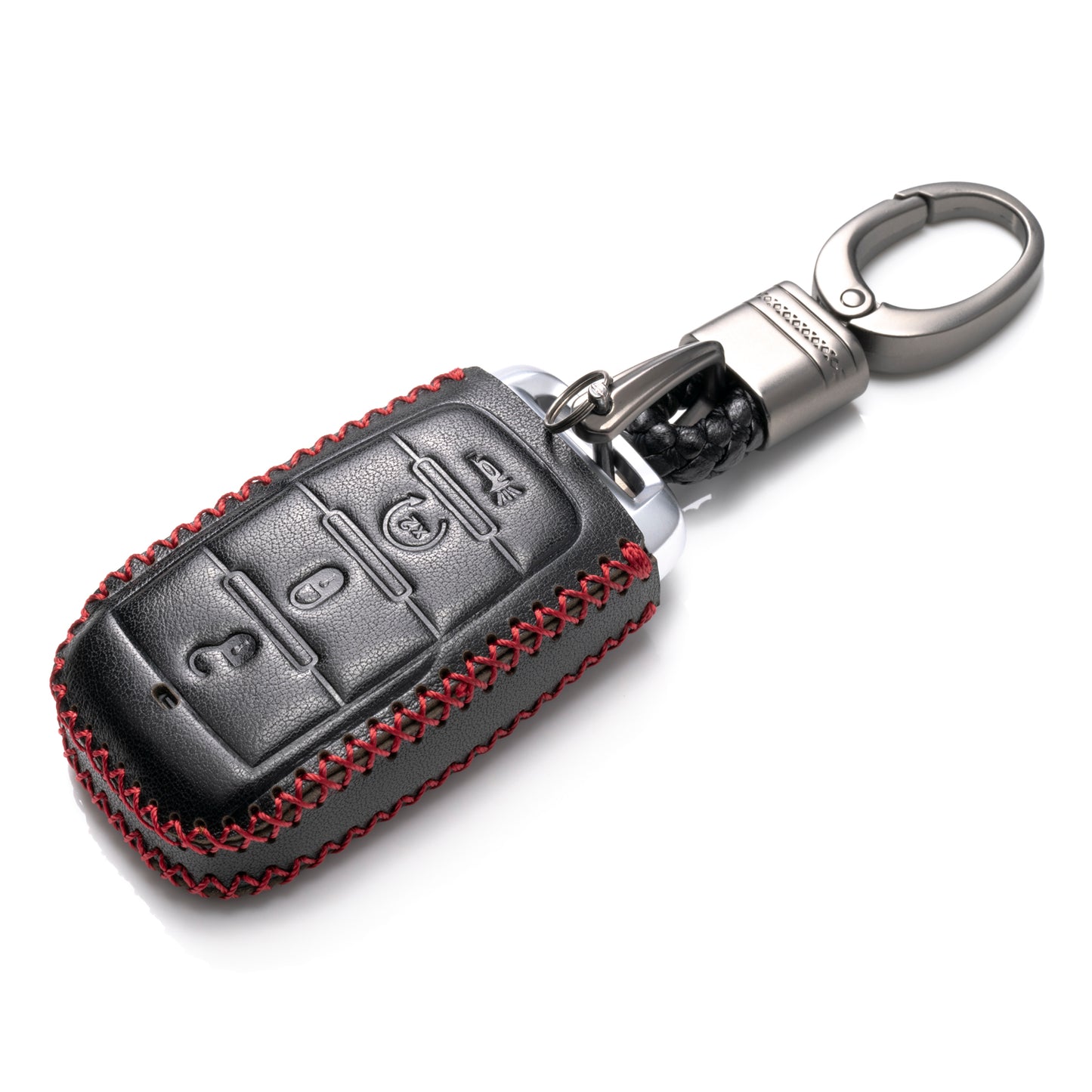 Vitodeco Leather Key Fob Case Compatible for RAM 2019-2025, 4-Button