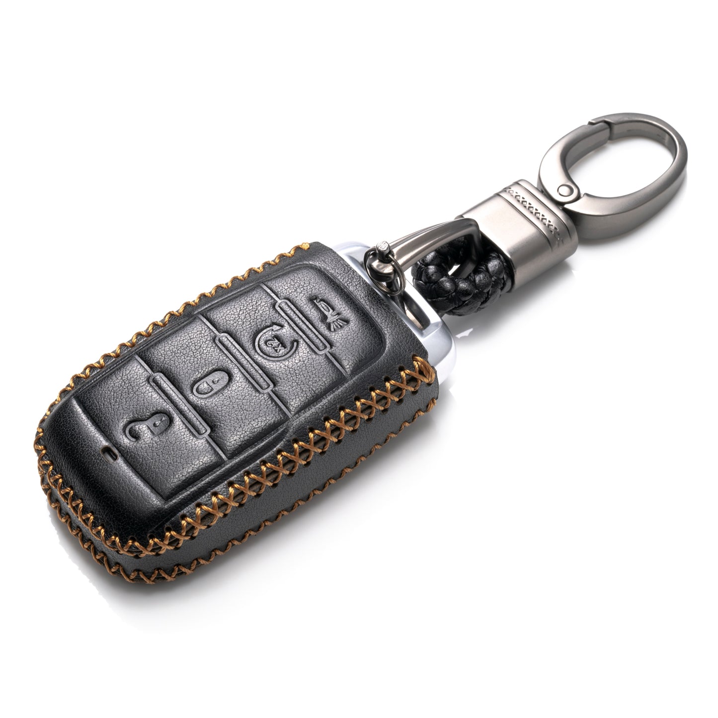 Vitodeco Leather Key Fob Case Compatible for RAM 2019-2025, 4-Button