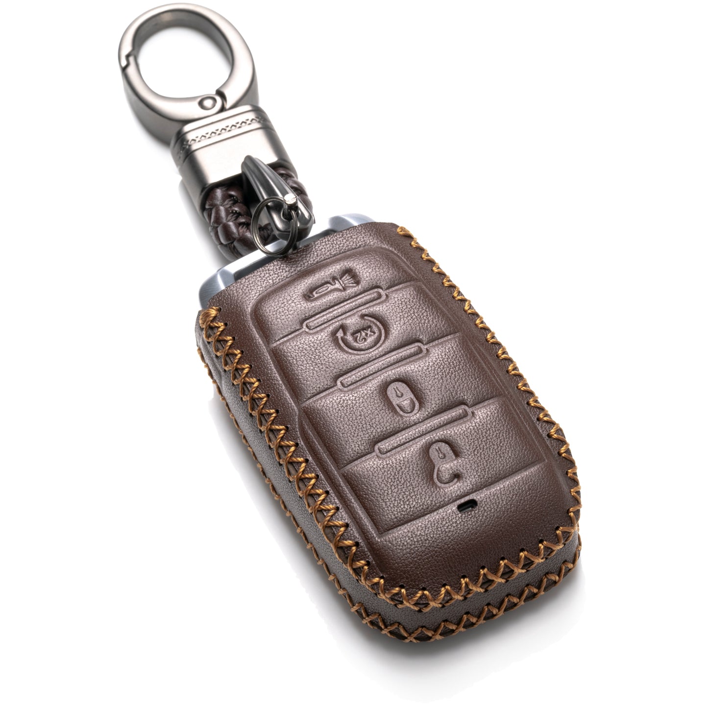 Vitodeco Leather Key Fob Case Compatible for RAM 2019-2025, 4-Button