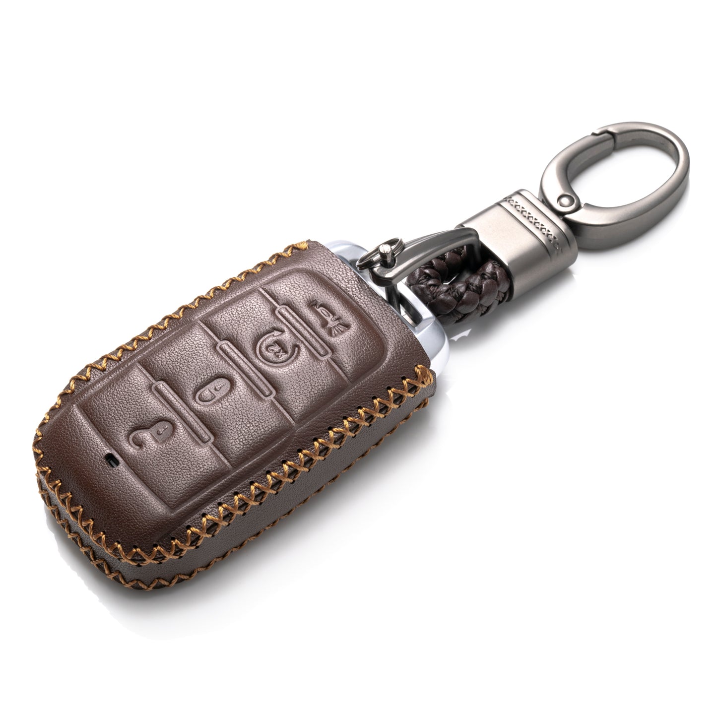 Vitodeco Leather Key Fob Case Compatible for RAM 2019-2025, 4-Button