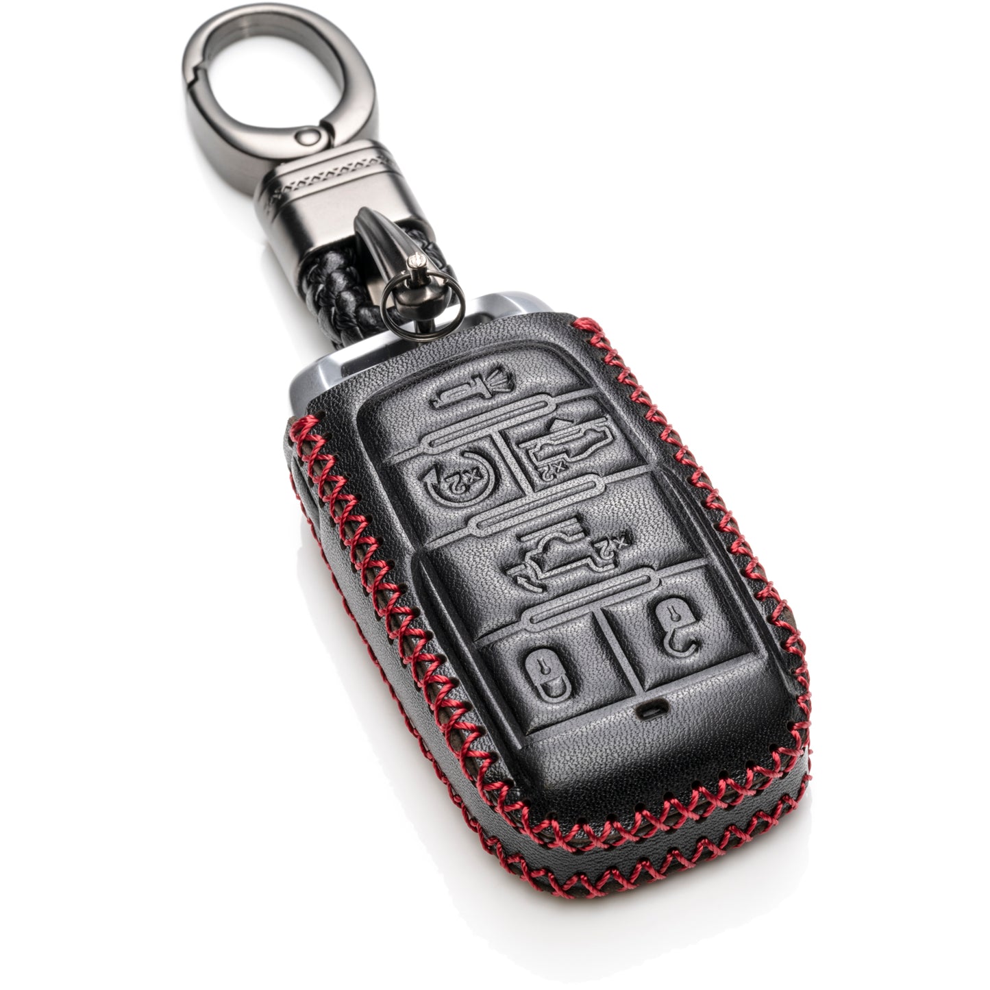Vitodeco Leather Key Fob Case Compatible for RAM 1500, RAM 2500, RAM 3500 2019-2025, 6-Button