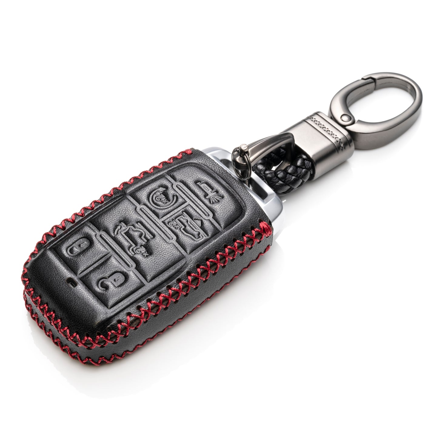 Vitodeco Leather Key Fob Case Compatible for RAM 1500, RAM 2500, RAM 3500 2019-2025, 6-Button