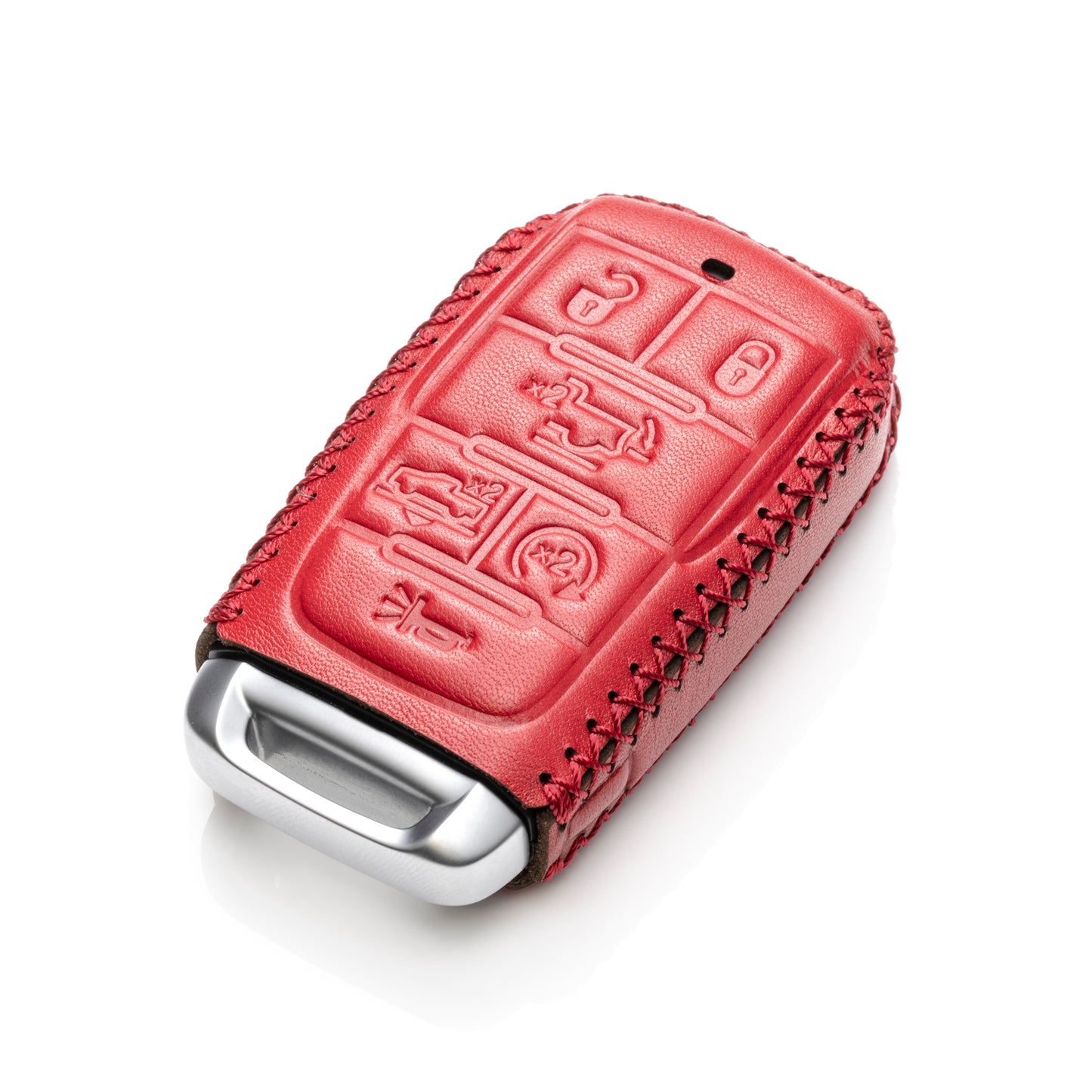 Vitodeco Leather Key Fob Case Compatible for RAM 1500, RAM 2500, RAM 3500 2019-2025, 6-Button