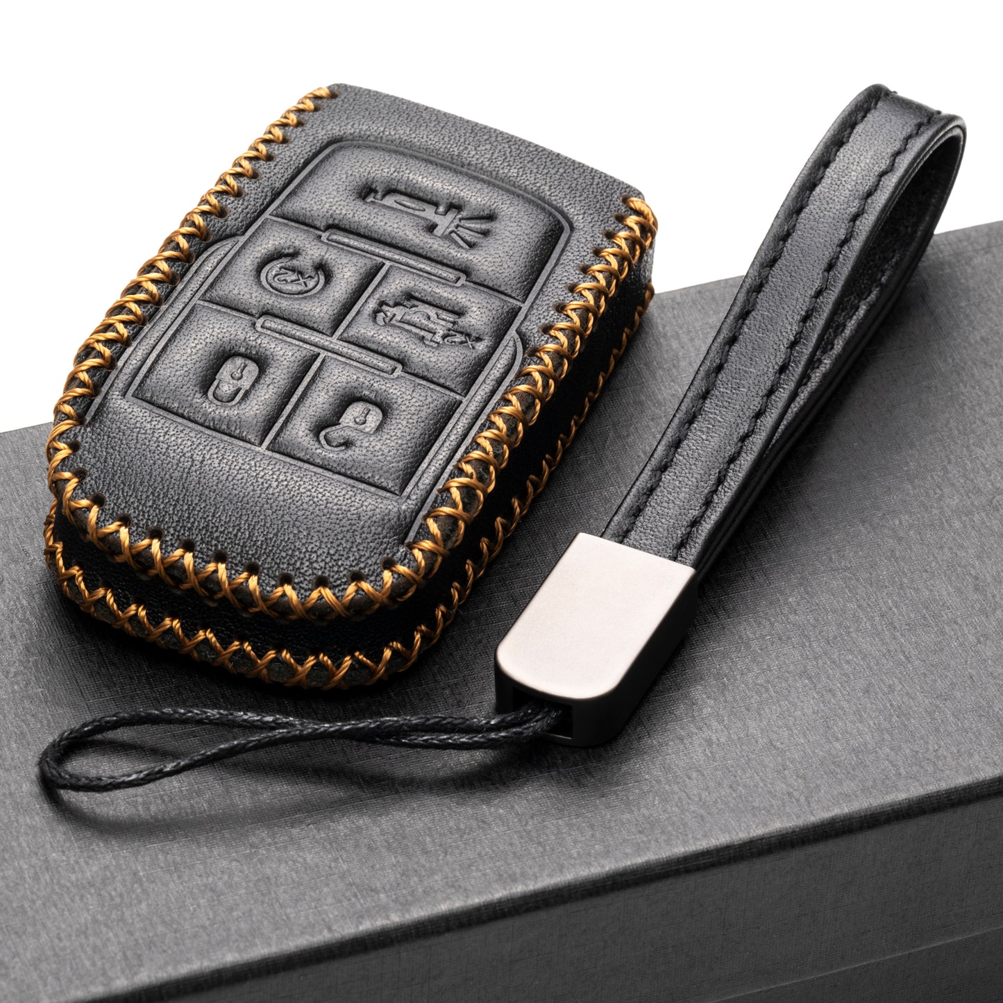 Vitodeco Leather Key Case Compatible for RAM 2019-2025, 5-Button