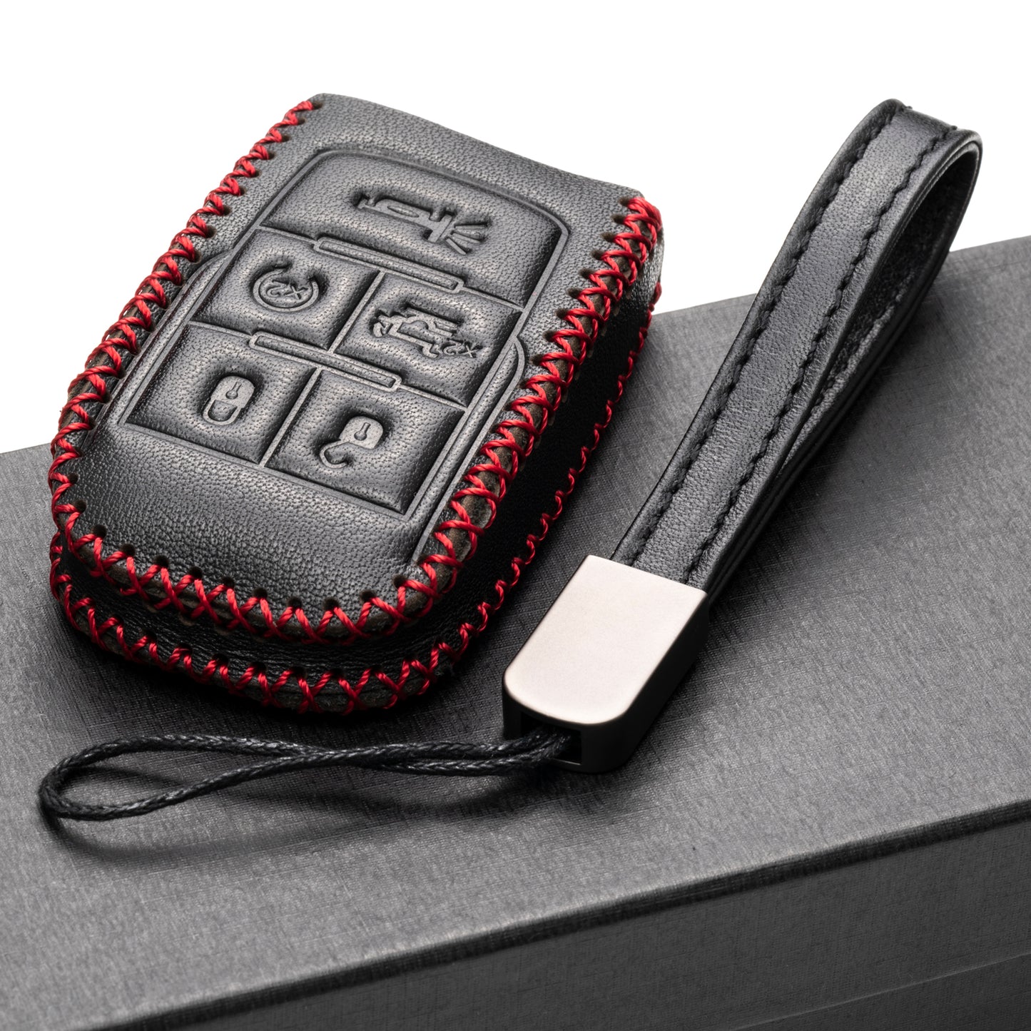Vitodeco Leather Key Case Compatible for RAM 2019-2025, 5-Button