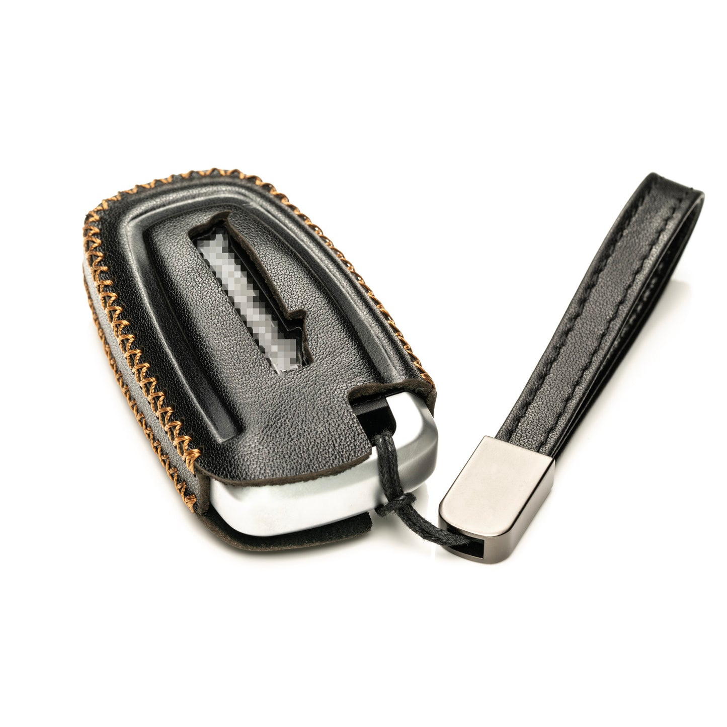 Vitodeco Genuine Leather Smart Key Fob Case Compatible with Ford Raptor 2017-2025, 5-Button