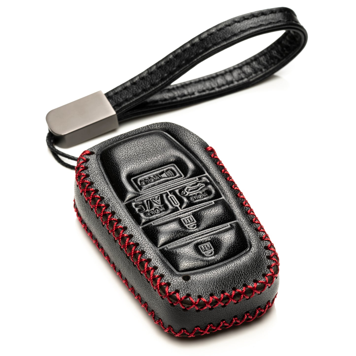 Vitodeco Leather Key Fob Case Compatible for Toyota Rav4 Prime 2025, 5-Button