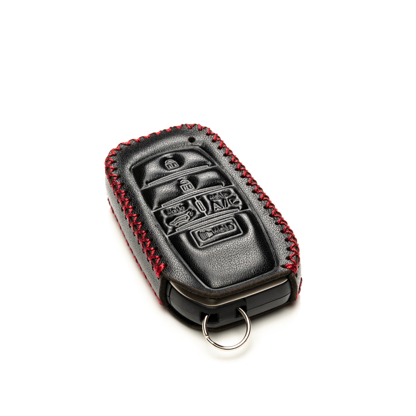 Vitodeco Leather Key Fob Case Compatible for Toyota Rav4 Prime 2025, 5-Button
