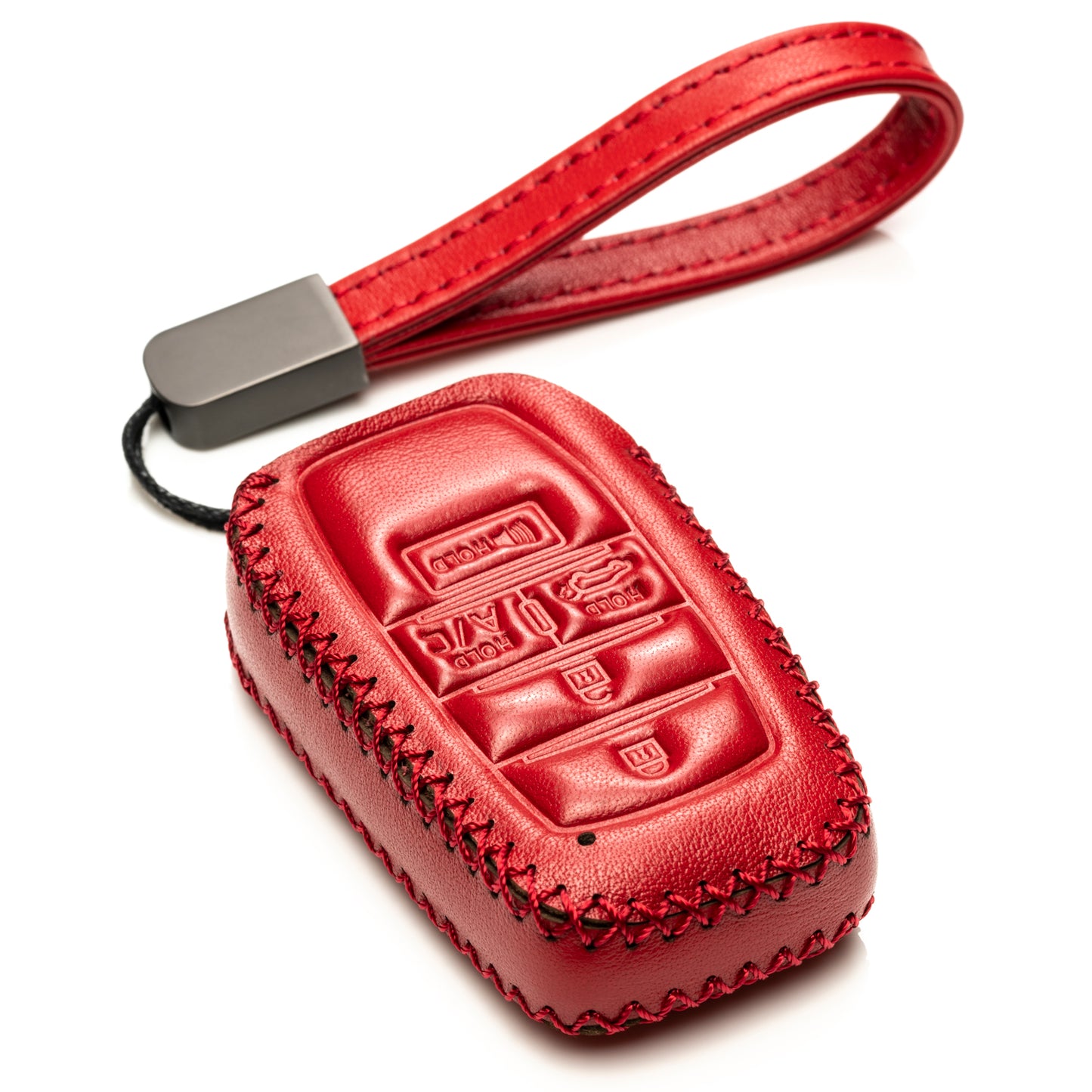 Vitodeco Leather Key Fob Case Compatible for Toyota Rav4 Prime 2025, 5-Button