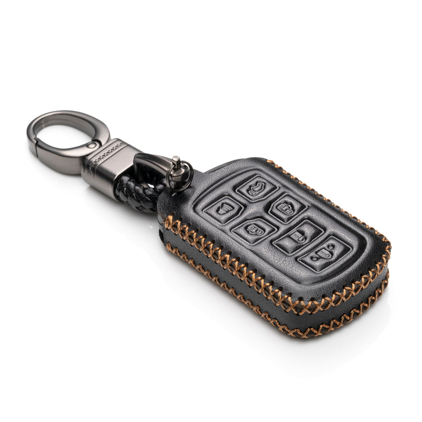 Vitodeco Leather Key Fob Case Compatible for Toyota Sienna 2011-2020, 6-Button