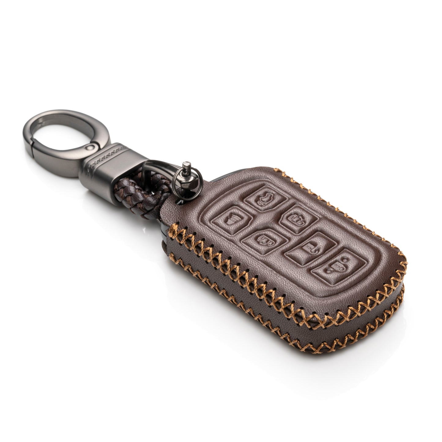Vitodeco Leather Key Fob Case Compatible for Toyota Sienna 2011-2020, 6-Button