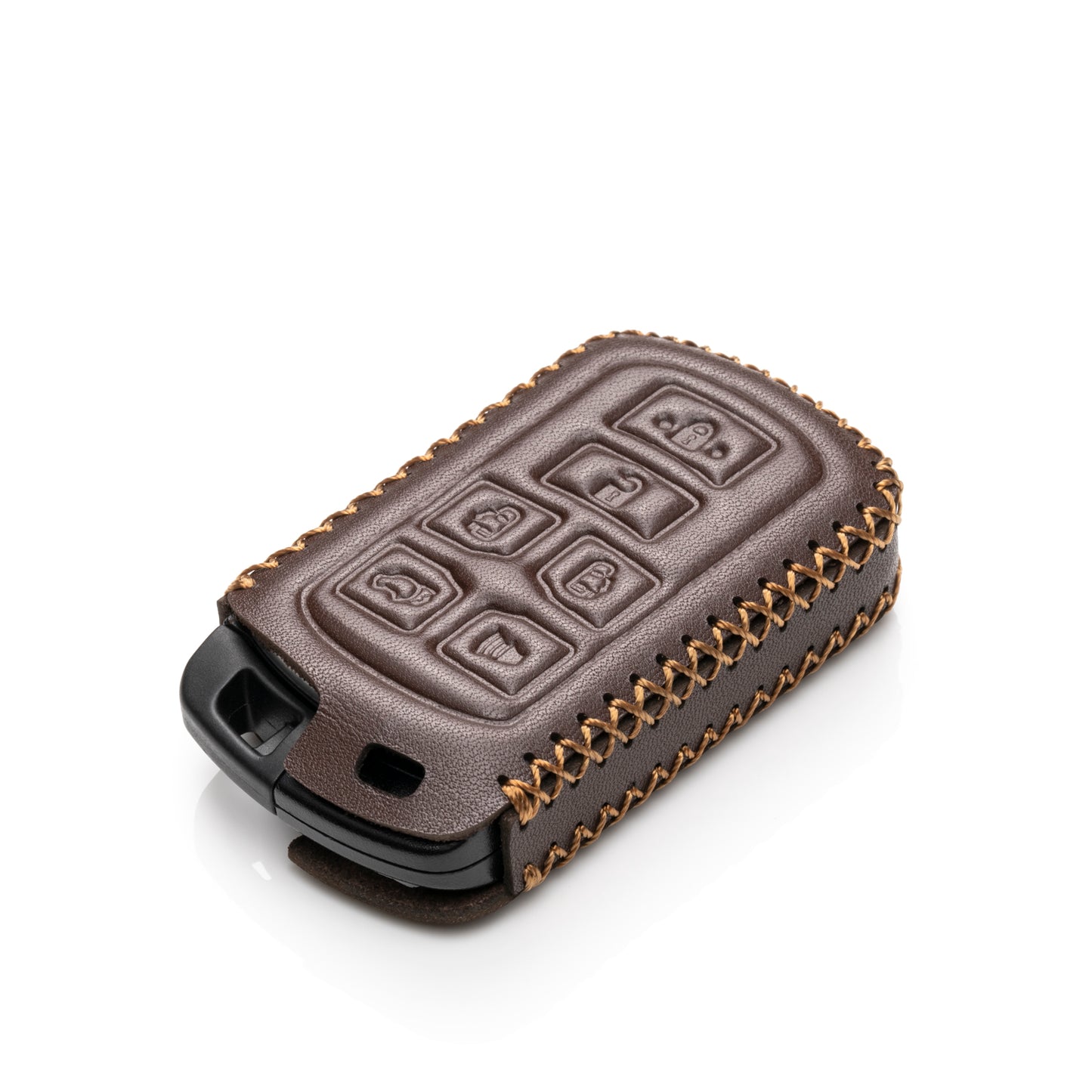 Vitodeco Leather Key Fob Case Compatible for Toyota Sienna 2011-2020, 6-Button