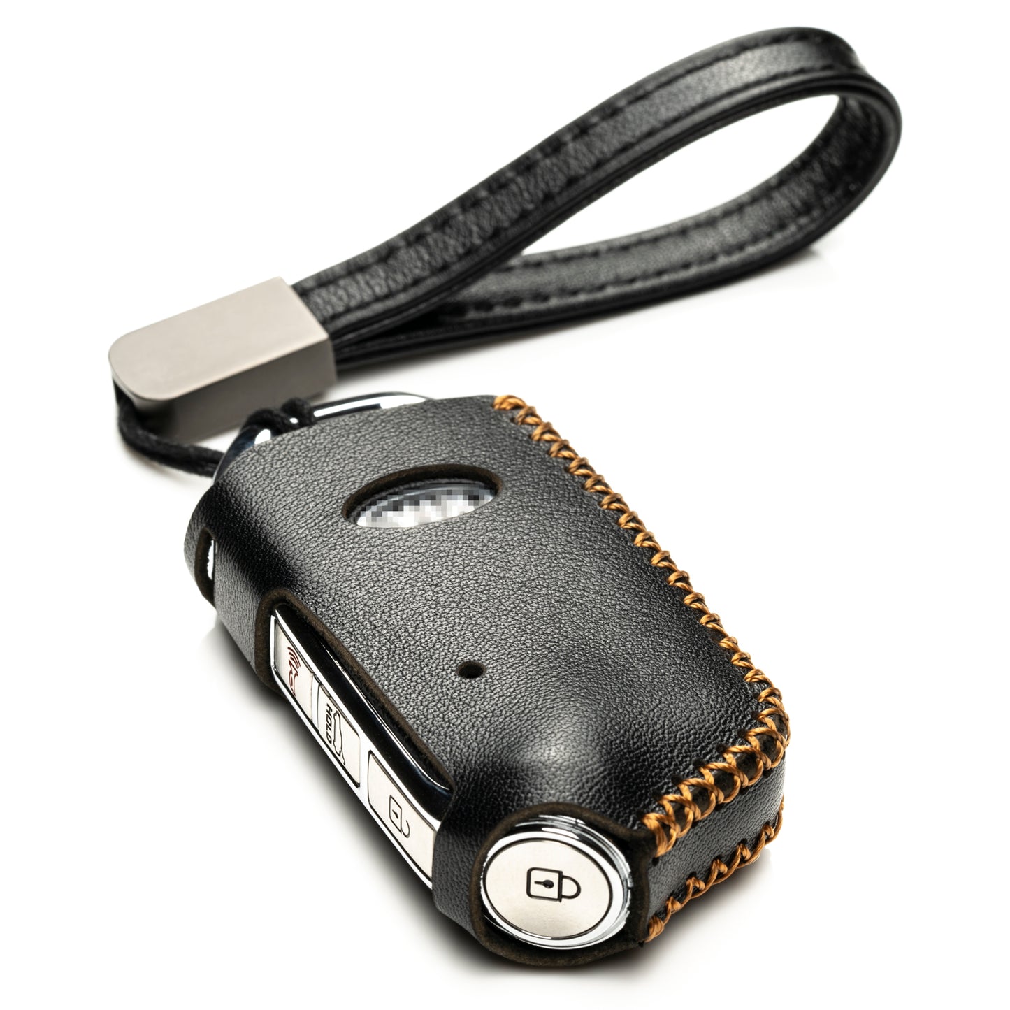 Vitodeco Leather Key Fob Case Compatible for Kia Stinger 2019-2023, 4-Button