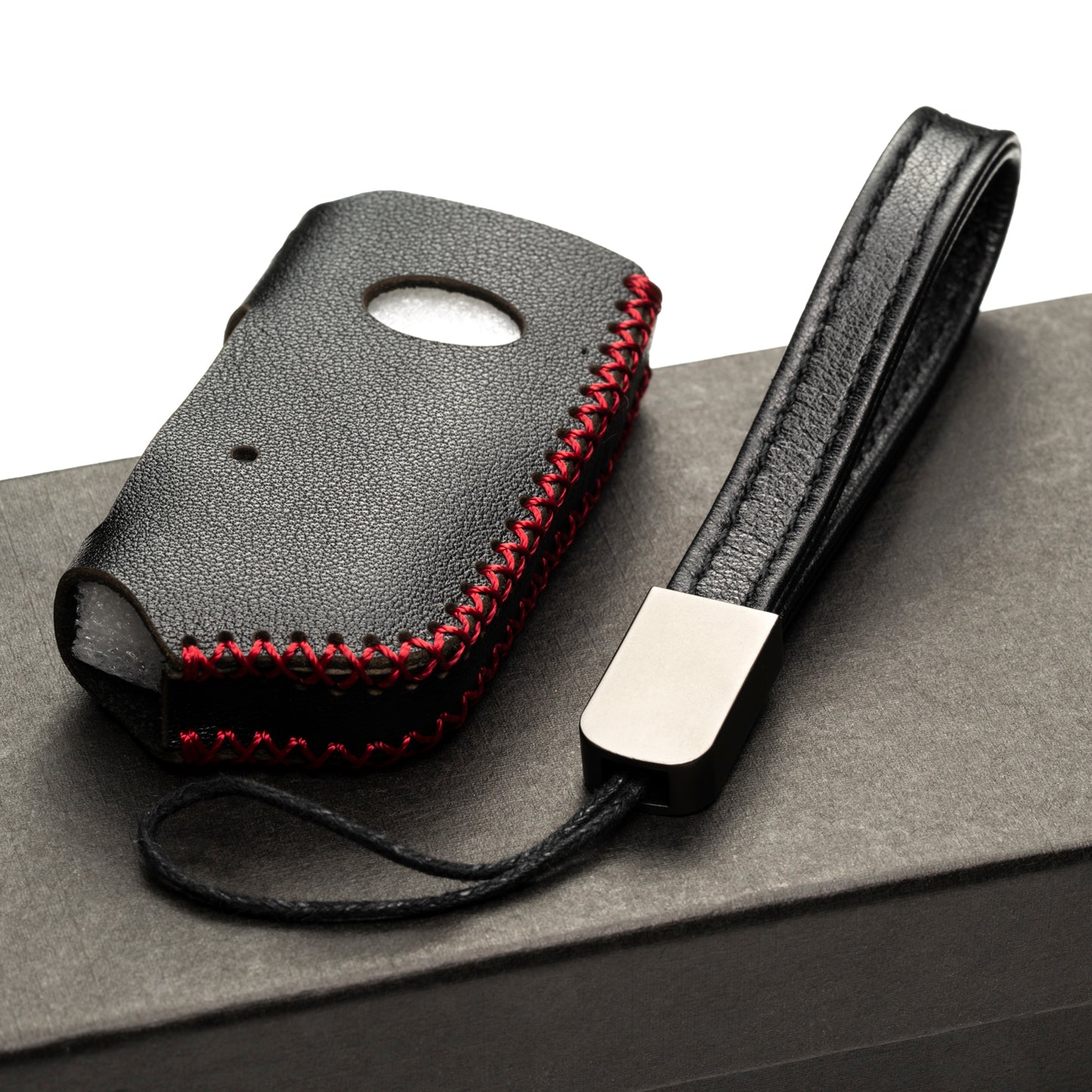 Vitodeco Leather Key Fob Case Compatible for Kia Stinger 2019-2023, 4-Button
