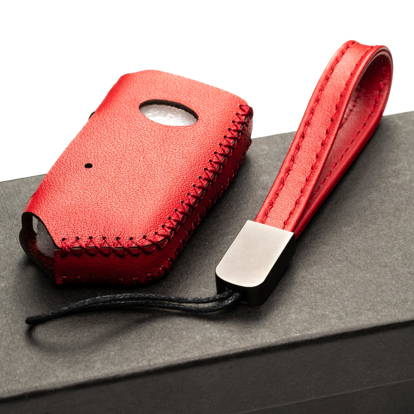 Vitodeco Leather Key Fob Case Compatible for Kia Stinger 2019-2023, 4-Button