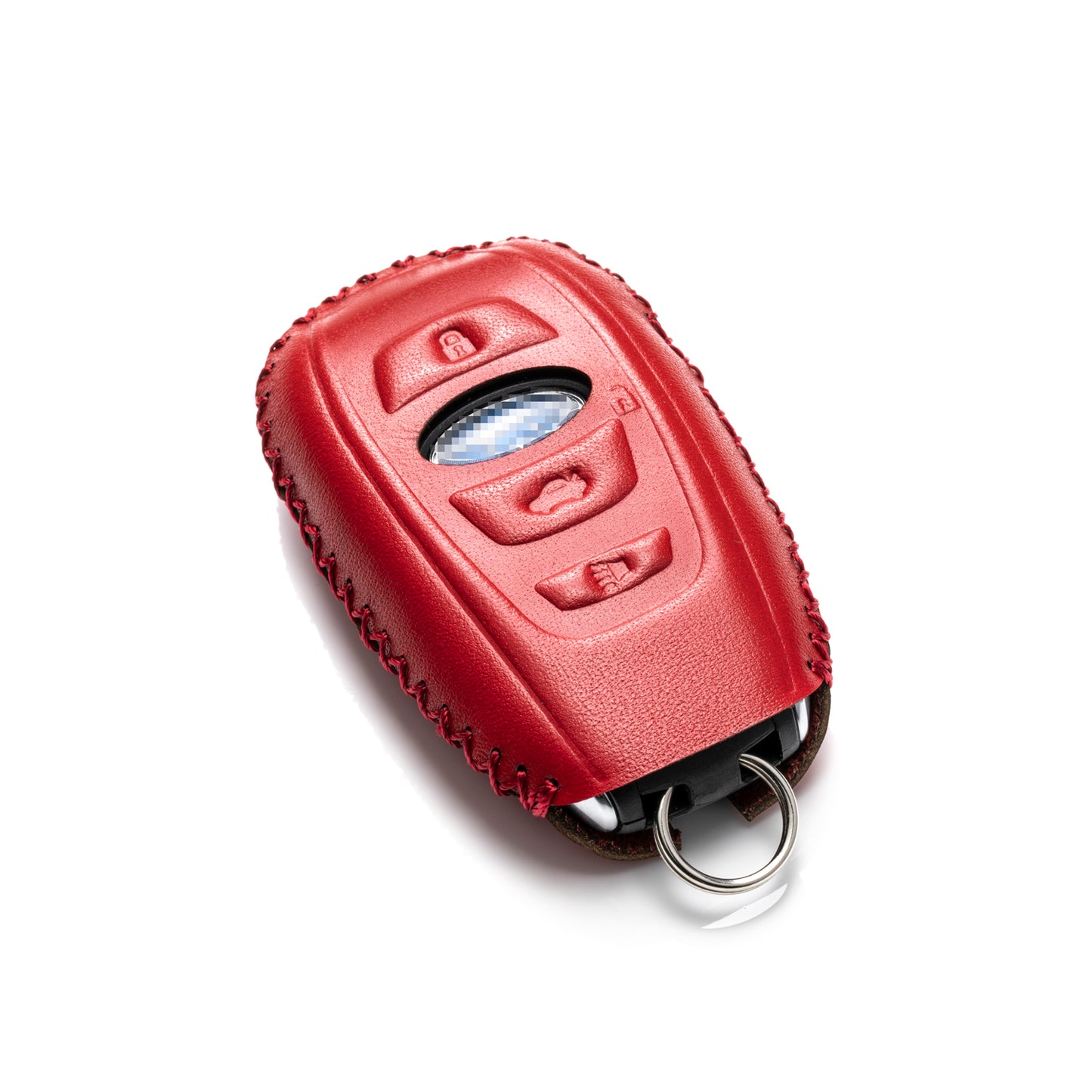 Vitodeco Leather Key Fob Case Compatible for Subaru Forester, Impreza, Outback, WRX, BRZ, XV Crosstrek, Ascent, Solterra 2014-2025, 4-Button
