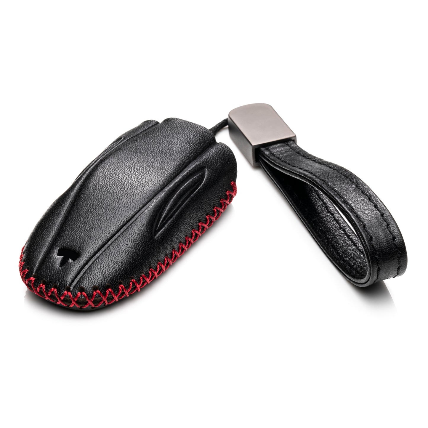 Vitodeco Leather Key Fob Case Compatible for Tesla Model S, Model 3, Model Y