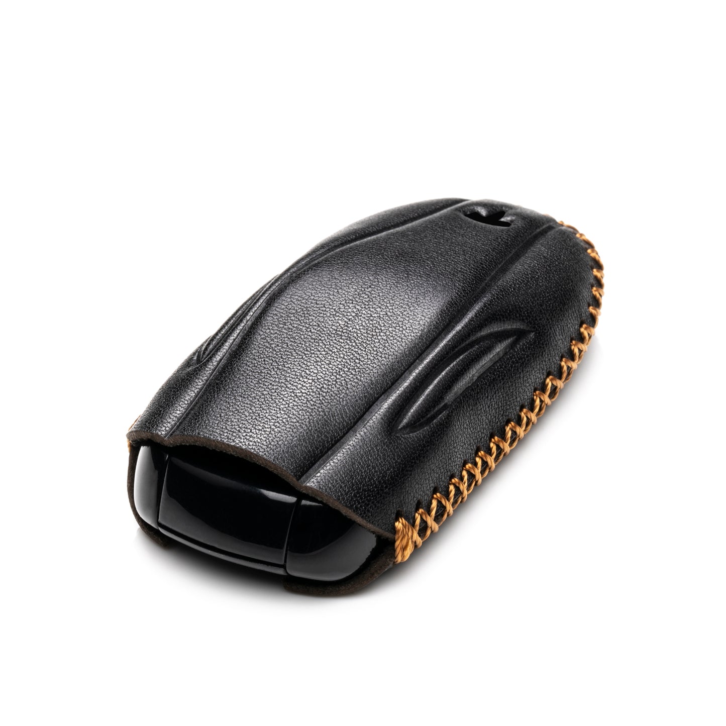 Vitodeco Leather Key Fob Case Compatible for Tesla Model S, Model 3, Model Y
