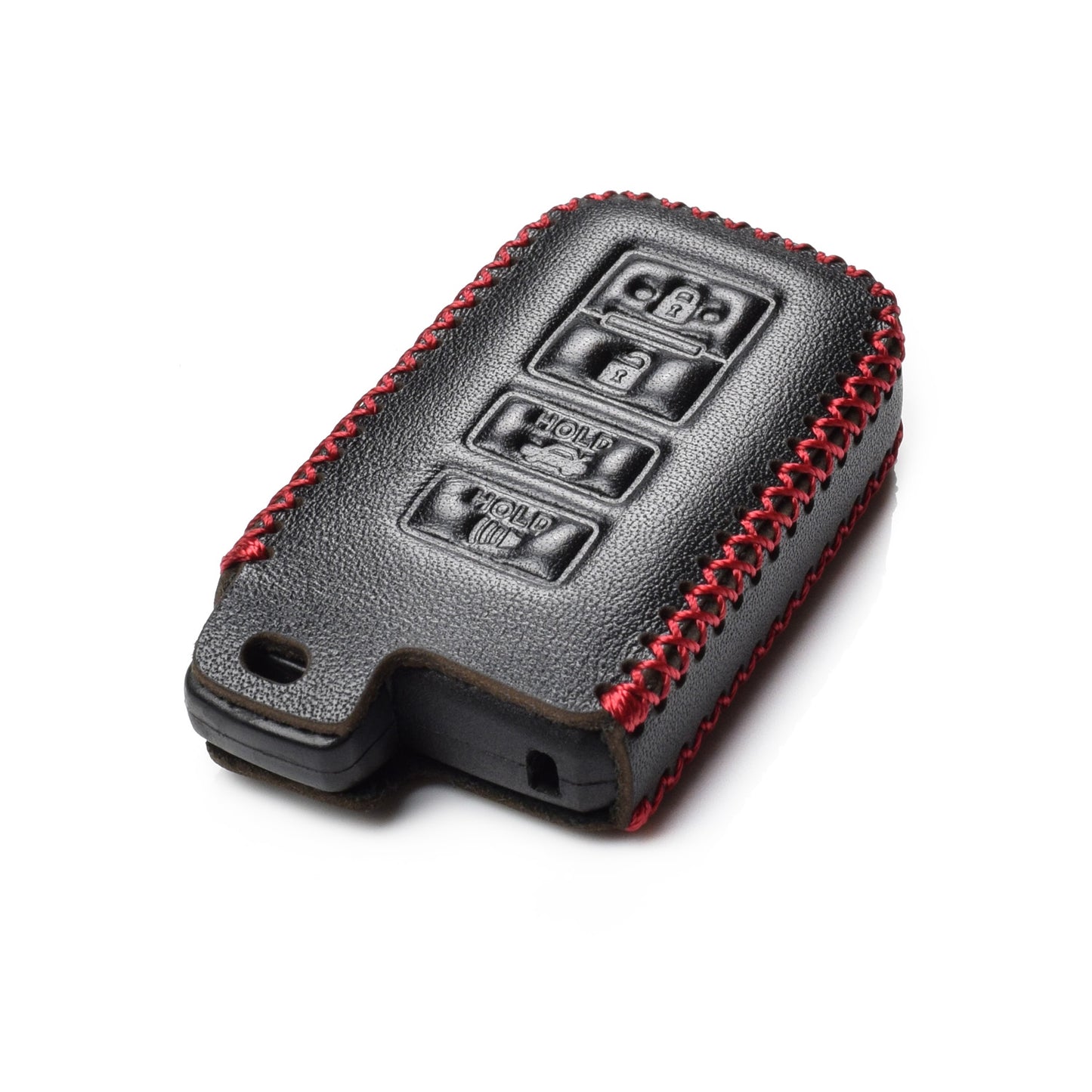 Vitodeco Leather Key Case Compatible for Toyota Corolla, Camry, Avalon, Rav 4, Highlander, 4-Button
