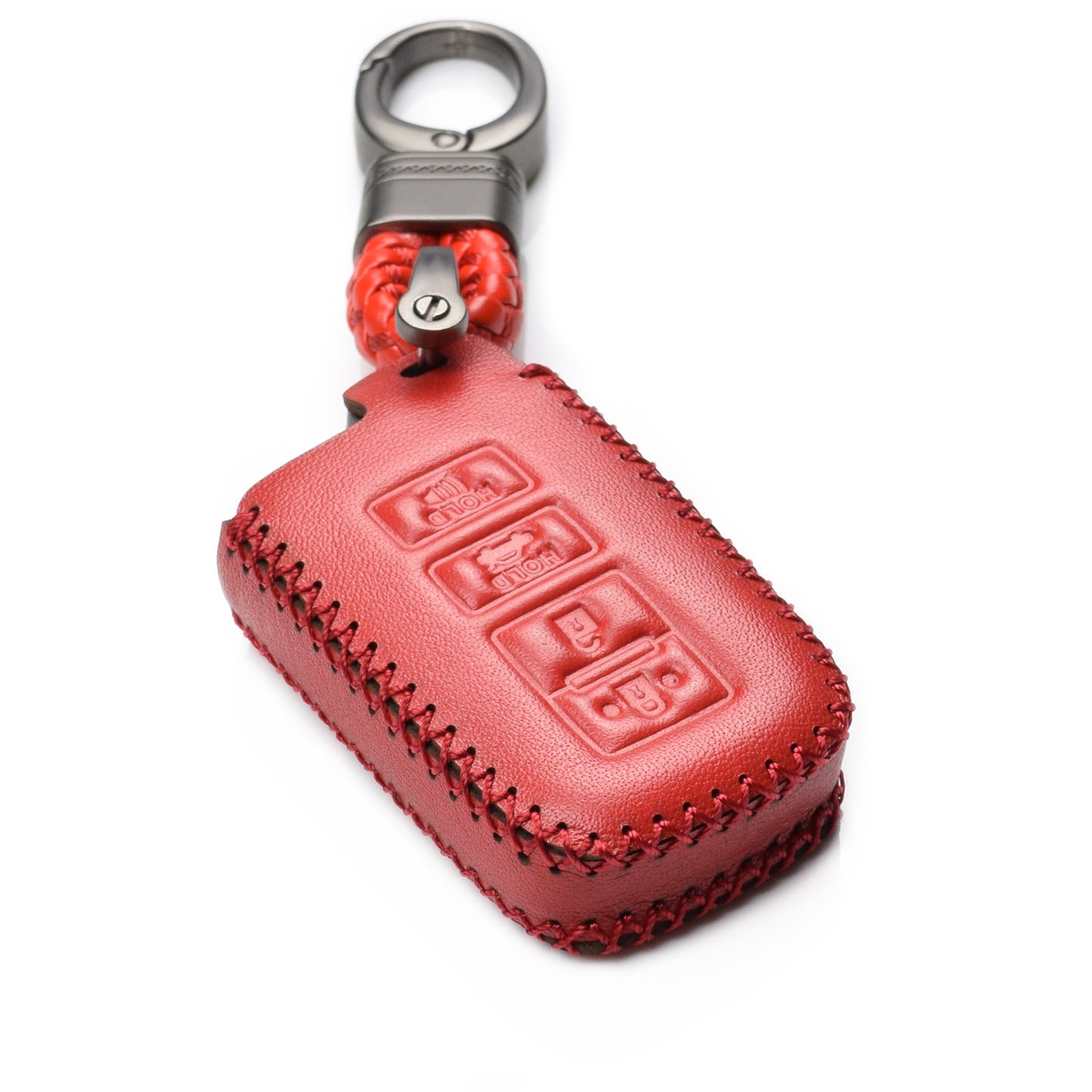 Vitodeco Leather Key Case Compatible for Toyota Corolla, Camry, Avalon, Rav 4, Highlander, 4-Button