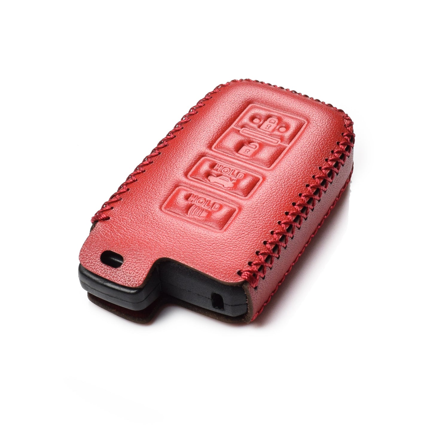 Vitodeco Leather Key Case Compatible for Toyota Corolla, Camry, Avalon, Rav 4, Highlander, 4-Button