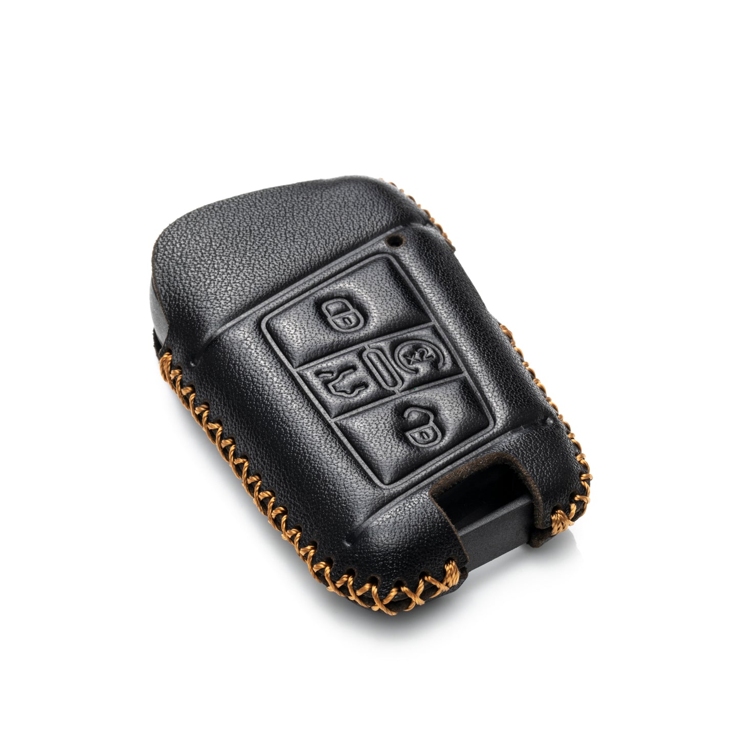 Vitodeco Genuine Leather Smart Key Fob Case Compatible with Volkswagen Atlas, Jetta, Passat, Arteon, Tiguan, Golf GTI, Golf R 2018 - 2024 , 5-Button
