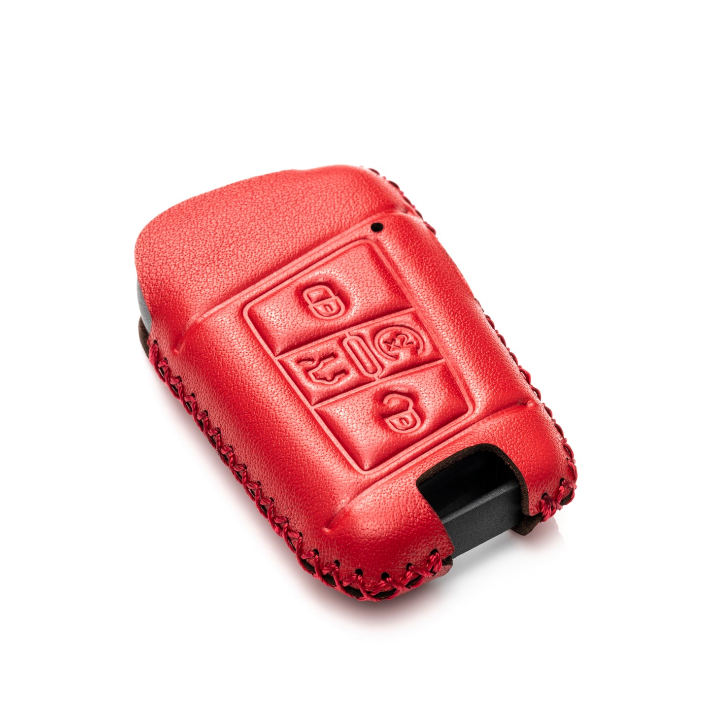 Vitodeco Genuine Leather Smart Key Fob Case Compatible with Volkswagen Atlas, Jetta, Passat, Arteon, Tiguan, Golf GTI, Golf R 2018 - 2024 , 5-Button