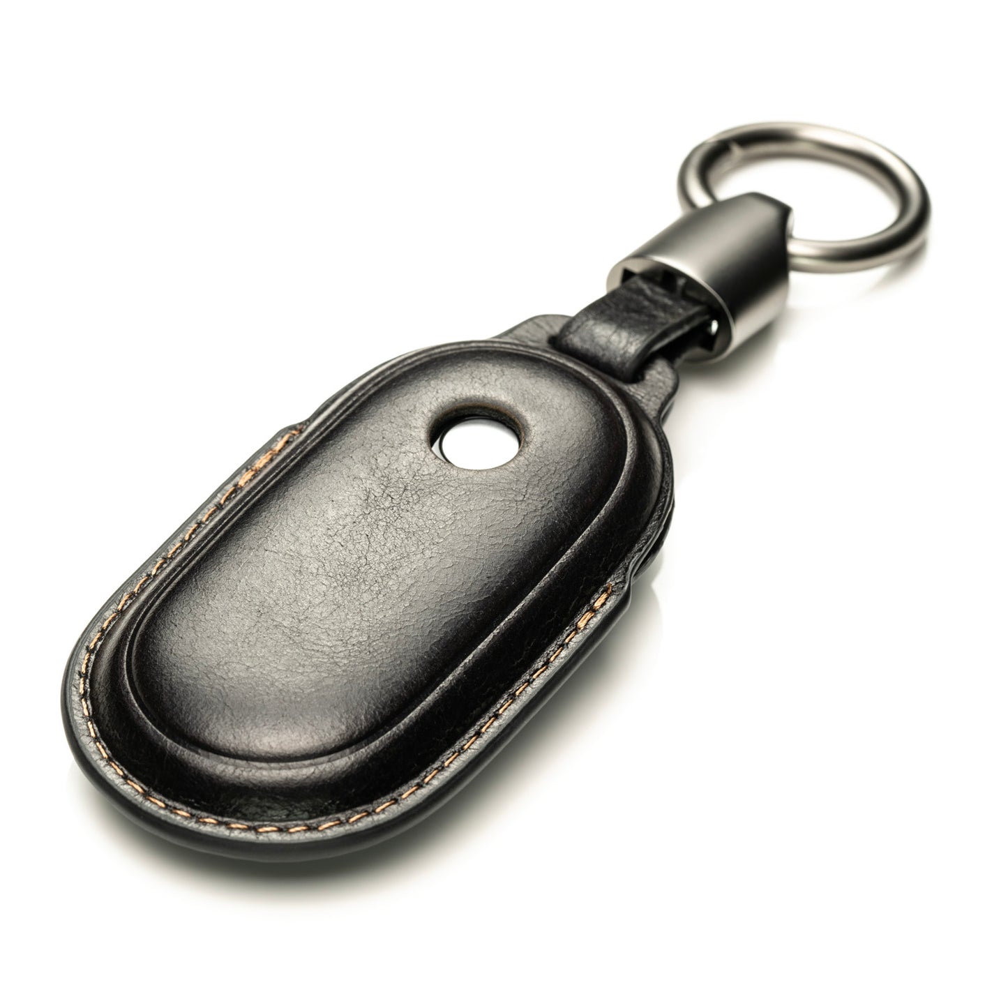 Vitodeco Superior 3D Leather Key Fob Case Compatible for Mercedes-Benz C-Class, S-Class, GLC, EQB SUV, EQS Sedan, EQS SUV, EQE Sedan, EQE SUV 2023-2025, 3-Button