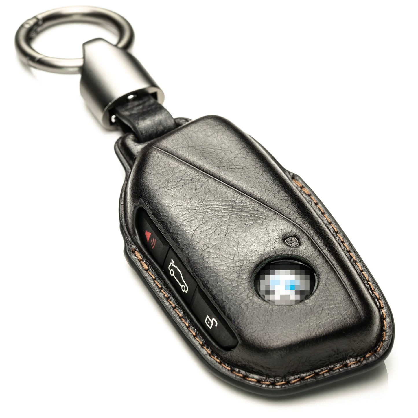 Vitodeco 4-Button 3D Premium Leather Smart Key Fob Case Compatible with BMW X5, BMW X6, BMW i5 2024-up, BMW X7, BMW X1, BMW 3 Series, BMW 7 Series, BMW iX, BMW i4, BMW i7 2023-up