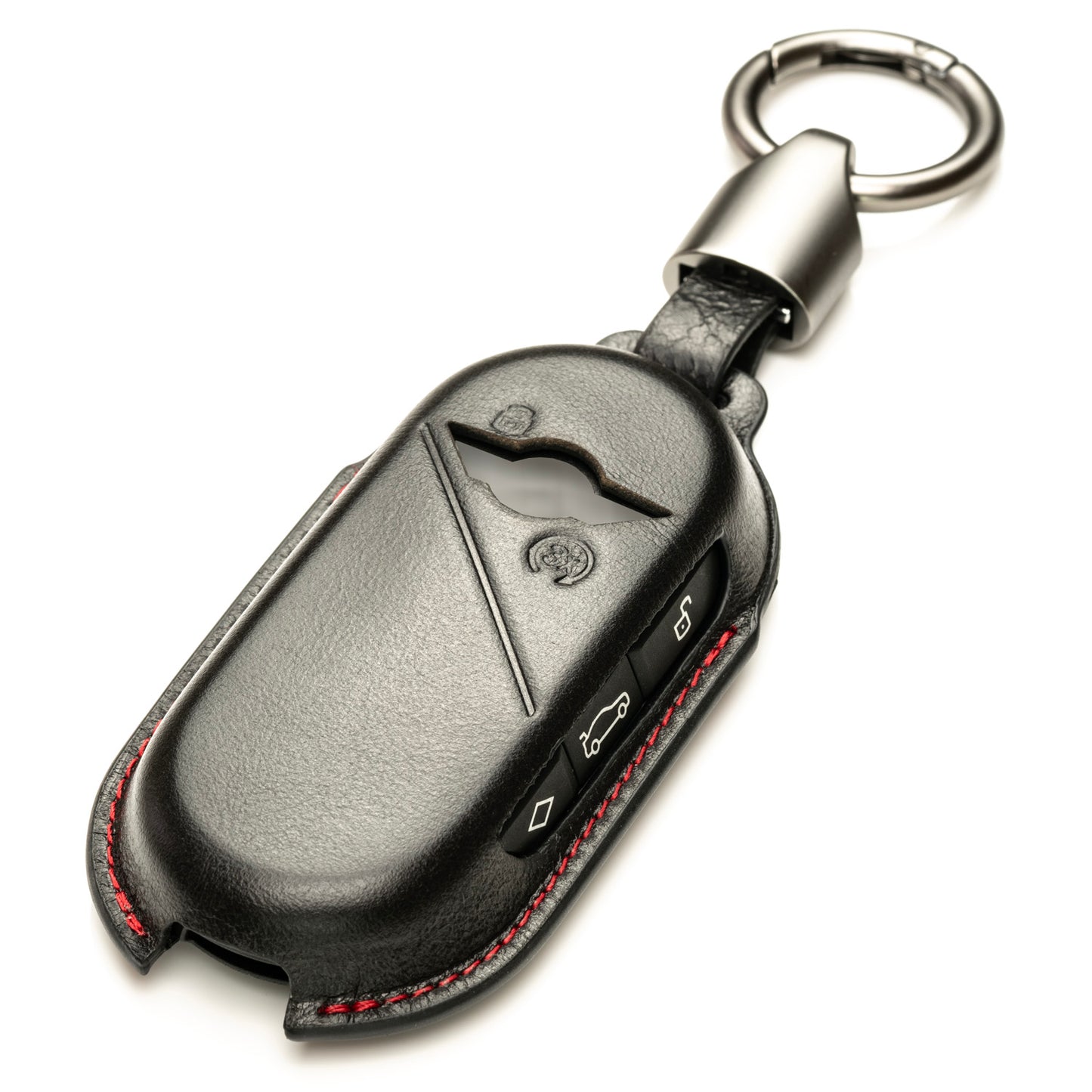 Vitodeco Superior 3D Leather Smart Key Fob Cover Compatible with Mini Countryman S ALL4, Countryman SE ALL4, Cooper 2 Door, Cooper S 4 Door, Convertible, 4-Button