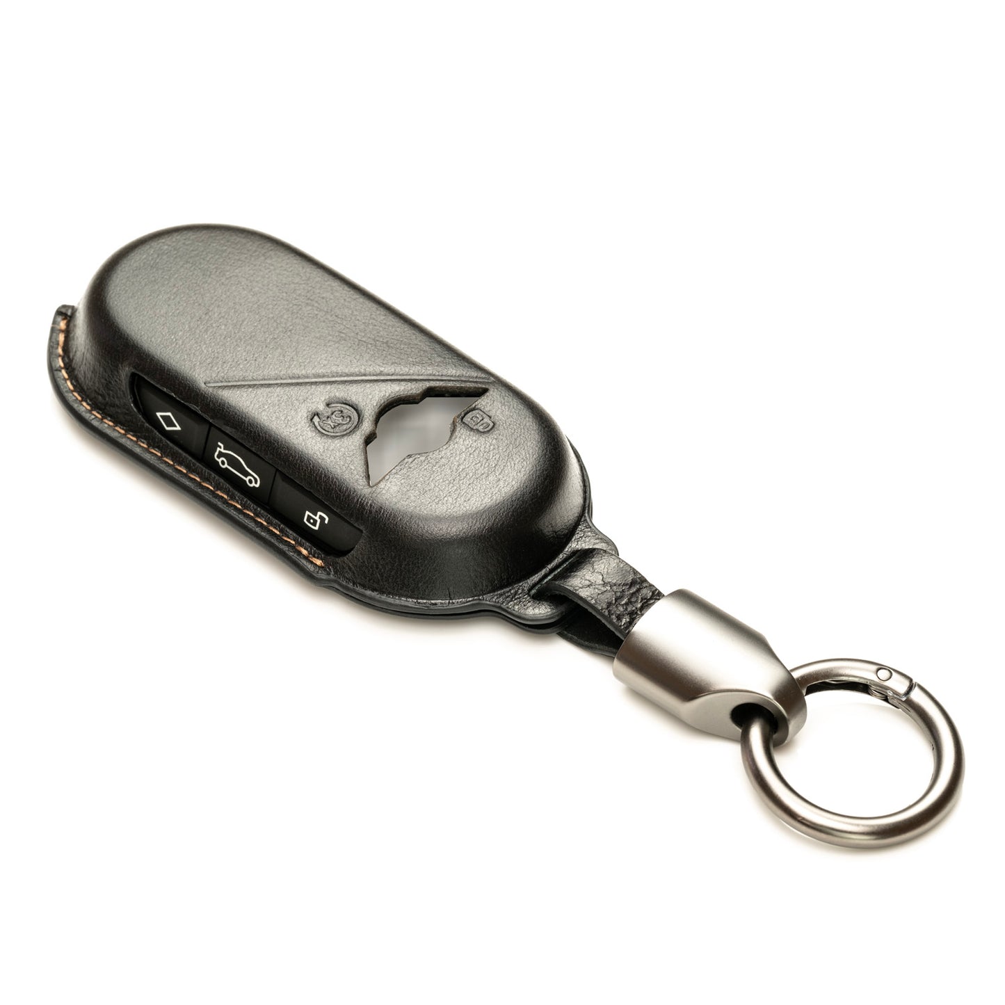 Vitodeco Superior 3D Leather Smart Key Fob Cover Compatible with Mini Countryman S ALL4, Countryman SE ALL4, Cooper 2 Door, Cooper S 4 Door, Convertible, 4-Button