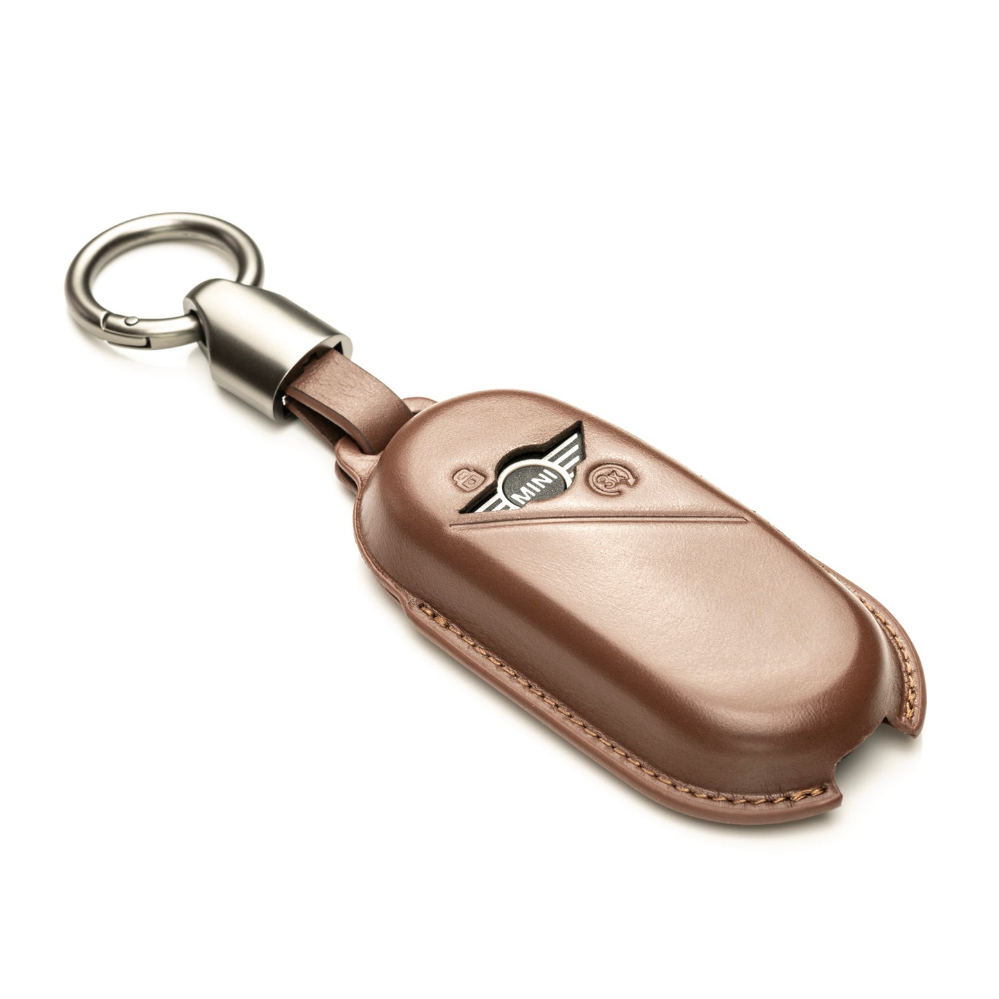 Vitodeco Superior 3D Leather Smart Key Fob Cover Compatible with Mini Countryman S ALL4, Countryman SE ALL4, Cooper 2 Door, Cooper S 4 Door, Convertible, 4-Button