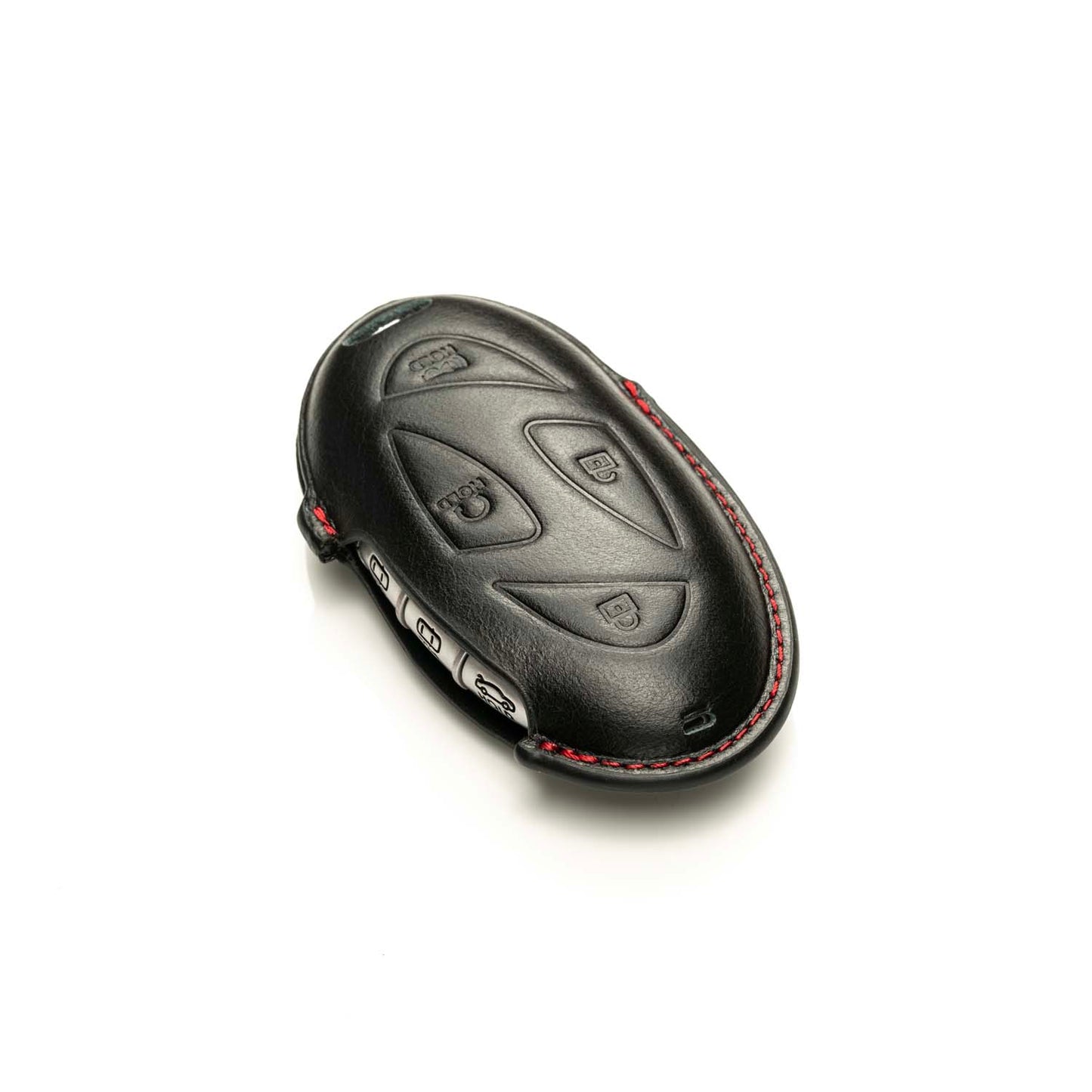 Vitodeco Superior 3D Premium Leather Remote Key Fob Case Cover Protector Compatible with Hyundai Santa Fe, Hyundai IONIQ 6