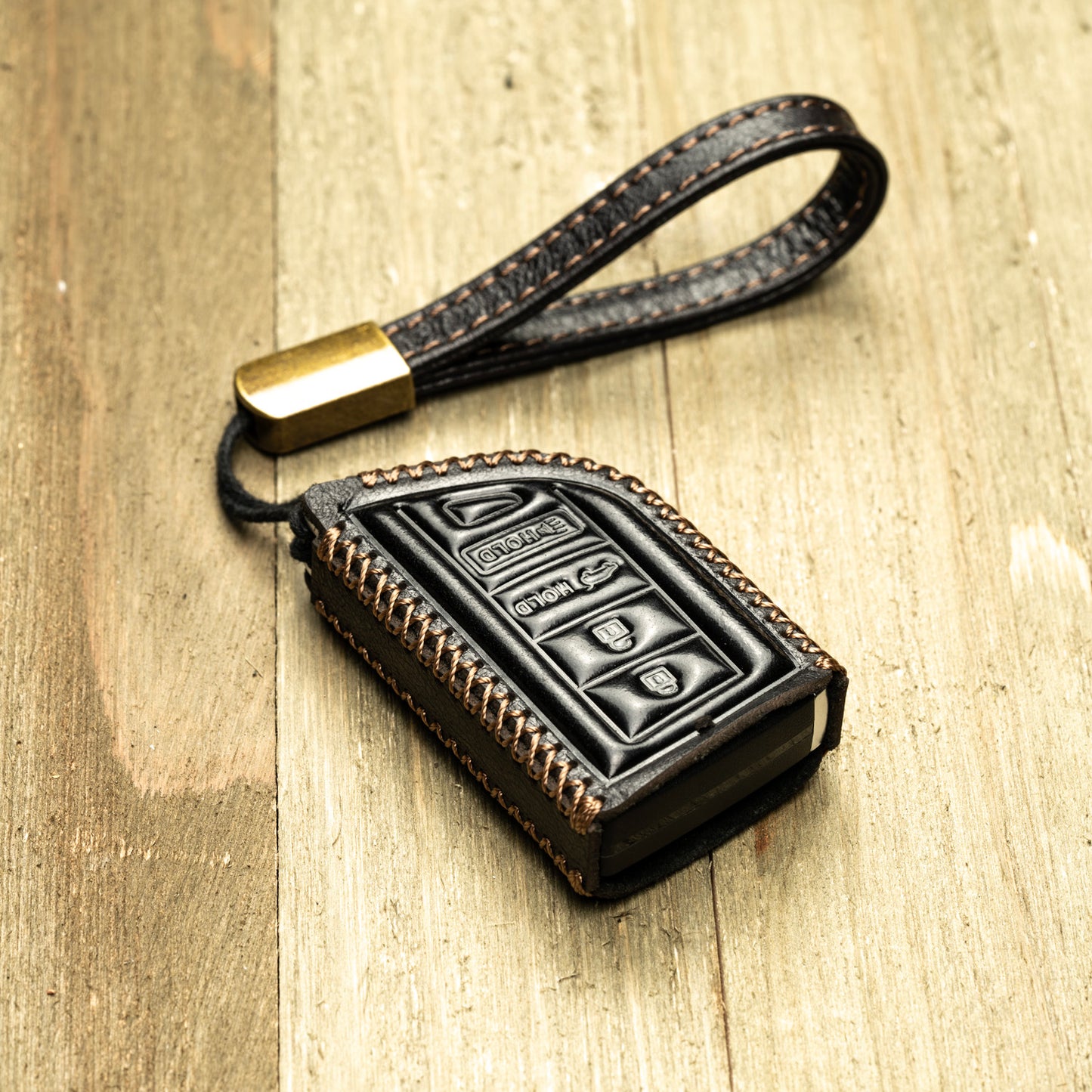 Vitodeco Superior Leather Key Fob Case Compatible for Acura MDX, Acura RDX 2022-2025, 4-Button