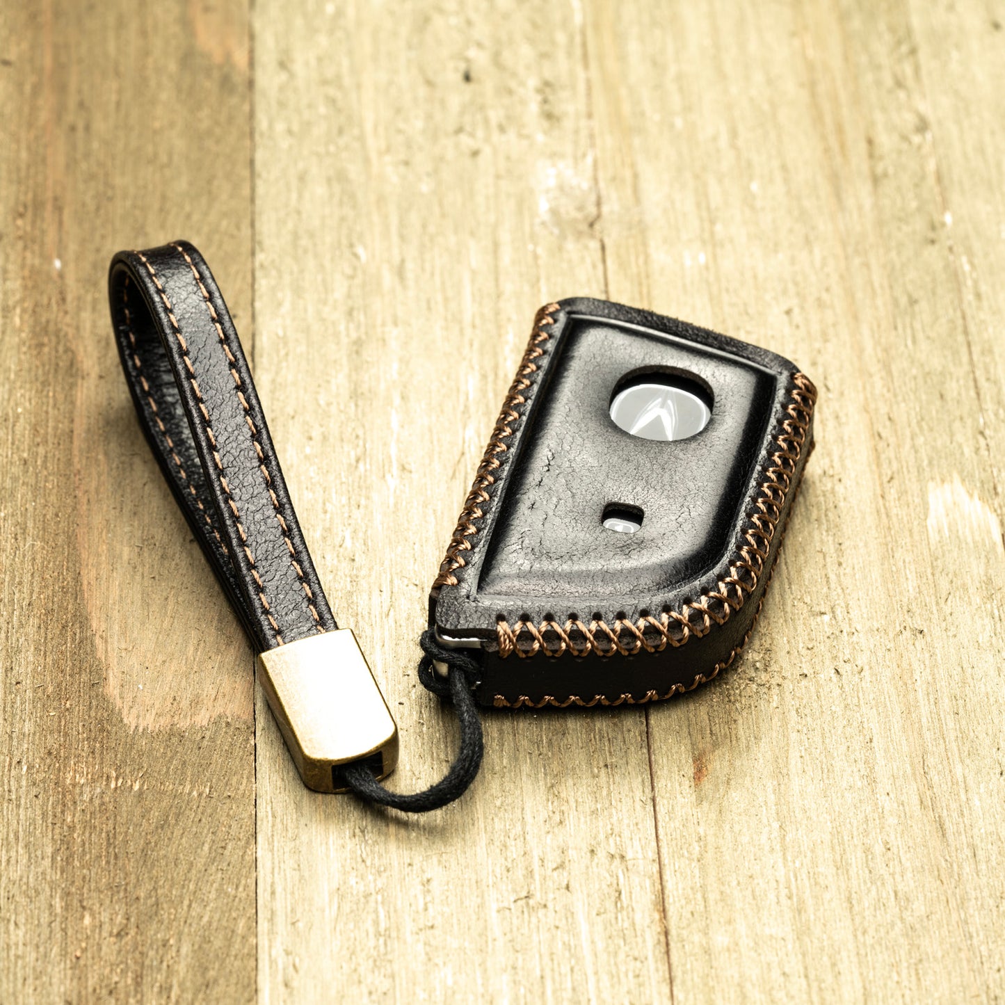 Vitodeco Superior Leather Key Fob Case Compatible for Acura MDX, Acura RDX 2022-2025, 4-Button