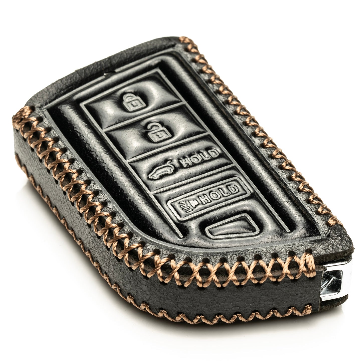 Vitodeco Superior Leather Key Fob Case Compatible for Acura MDX, Acura RDX 2022-2025, 4-Button